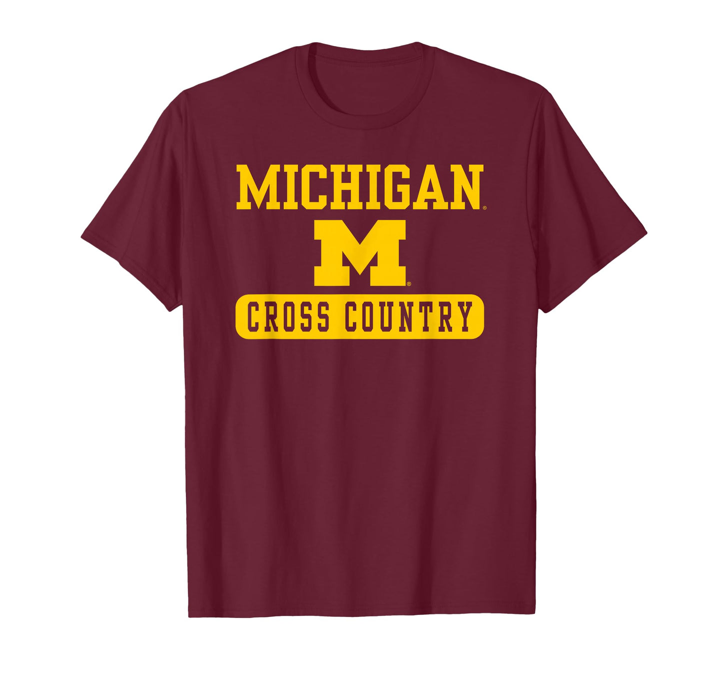 Michigan Wolverines Cross Country Navy Officially Licensed T-Shirt