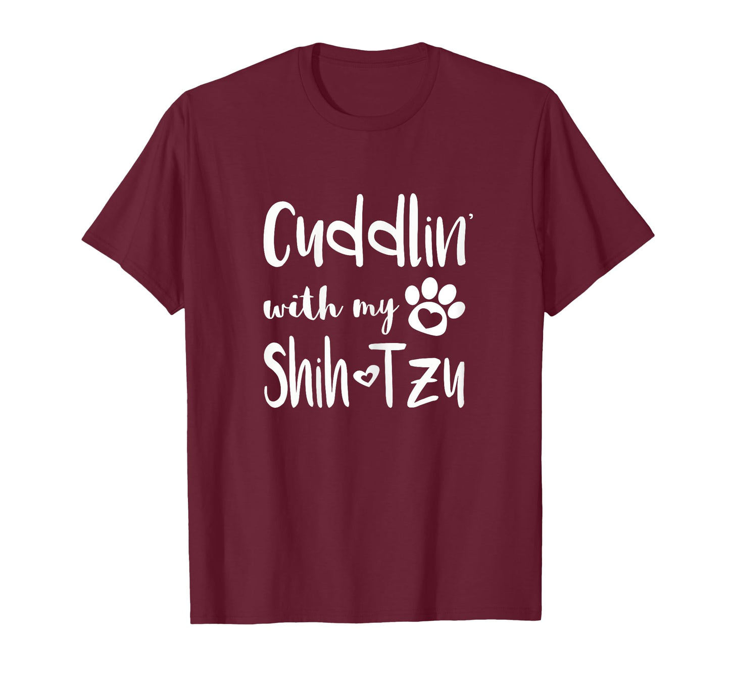 Cuddling with my Shih Tzu Shirt - Dog Mom pajamas for women T-Shirt