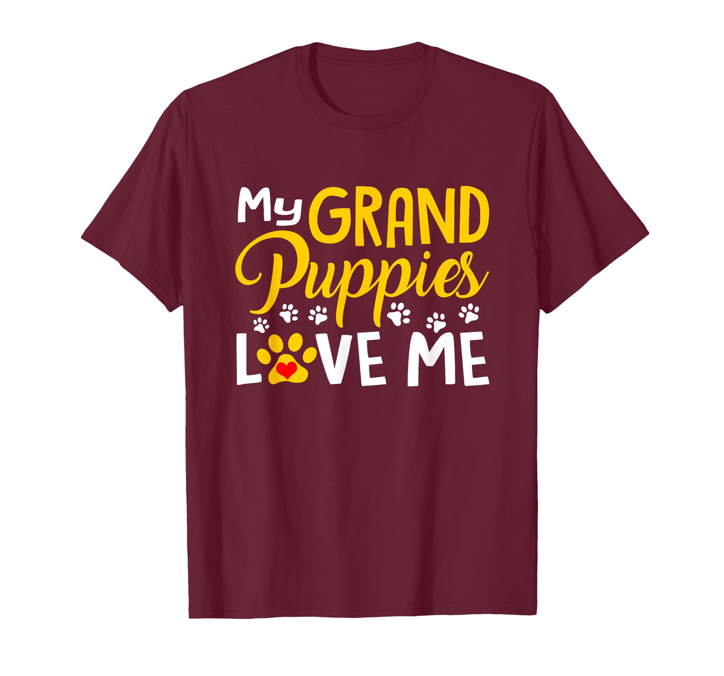 Grandma Dogs Puppy Lover Gift My Grandpuppies Love Me T-Shirt