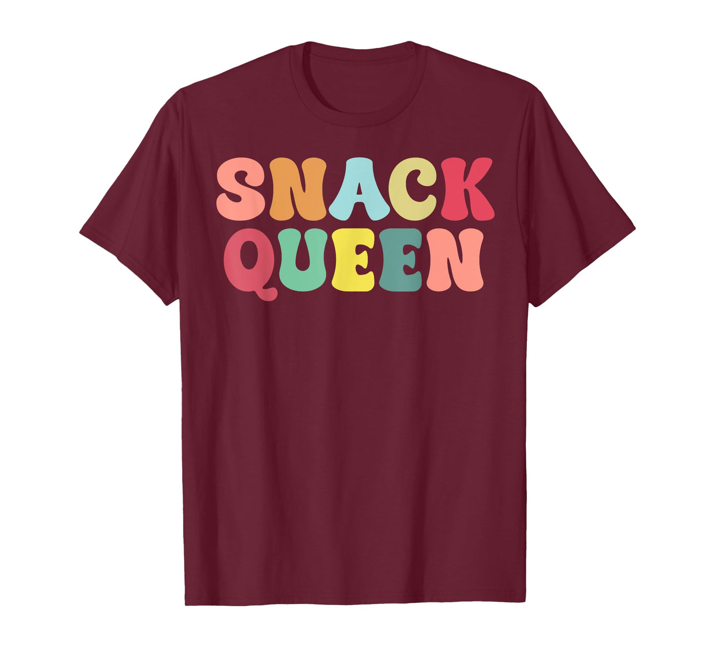 Snack Queen Food Lover Foodie Funny Cooking Snack Lover T-Shirt