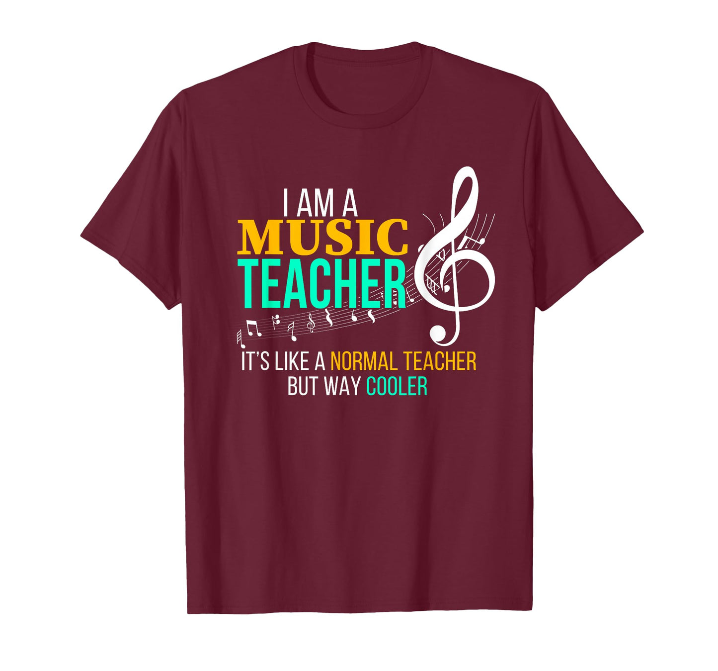 Funny Music Teacher T Shirt Music Teacher Cool Teacher Gifts Men Women Girls Kids T-Shirt