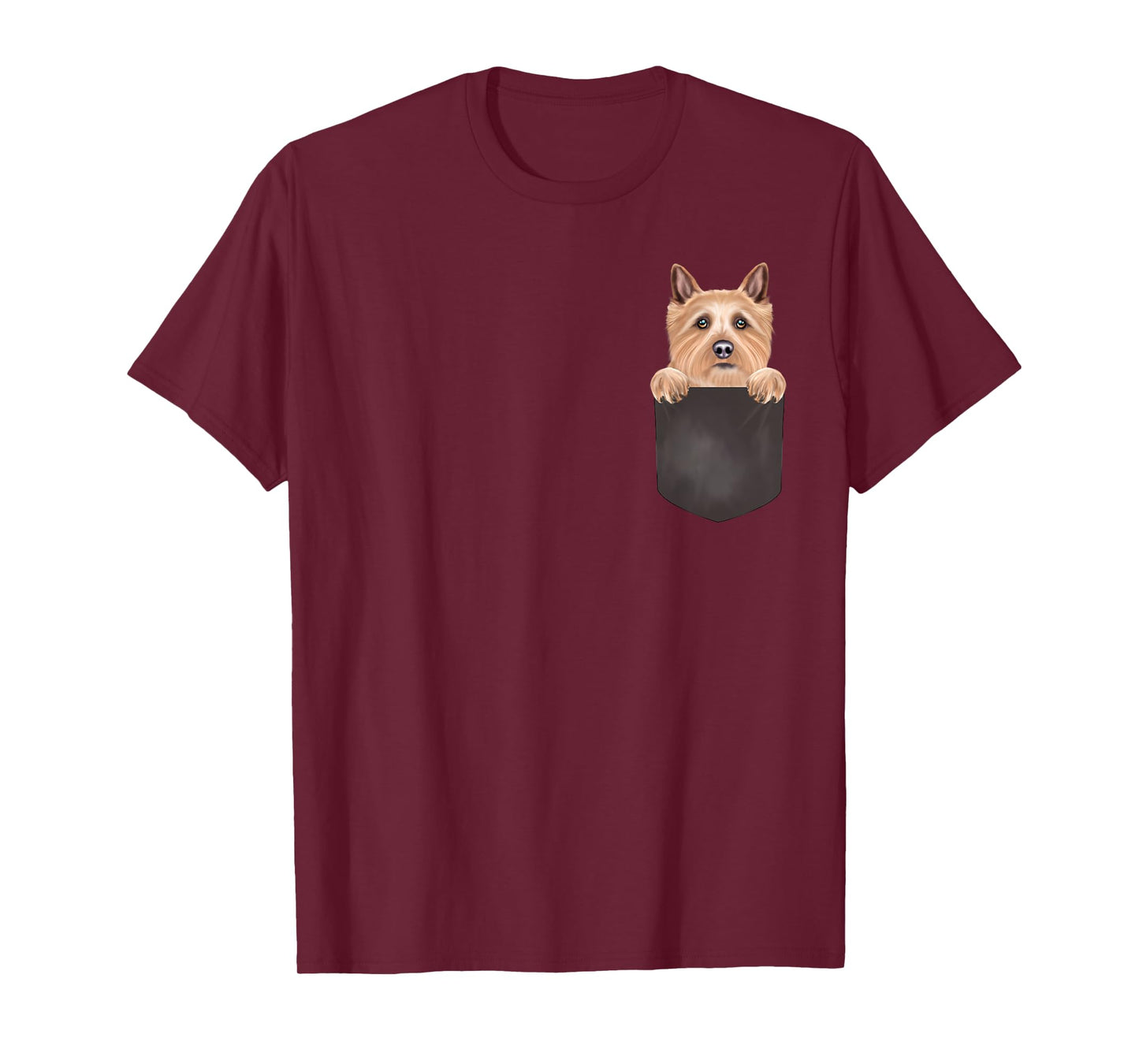 Dog In Pocket Funny Dog Lover Norwich Terrier T-Shirt