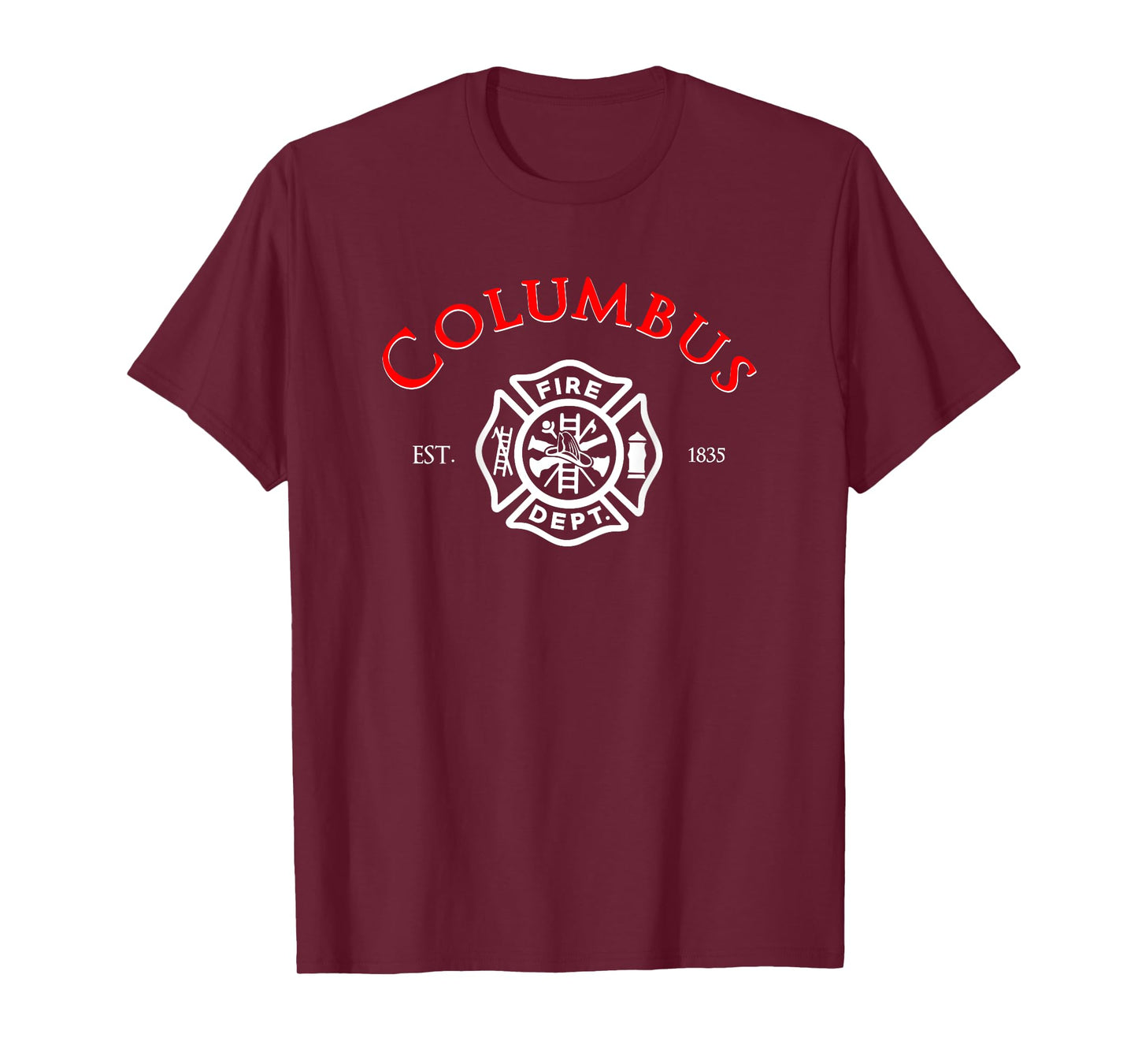 City of Columbus Fire Rescue Ohio Firefighter Duty T-Shirt