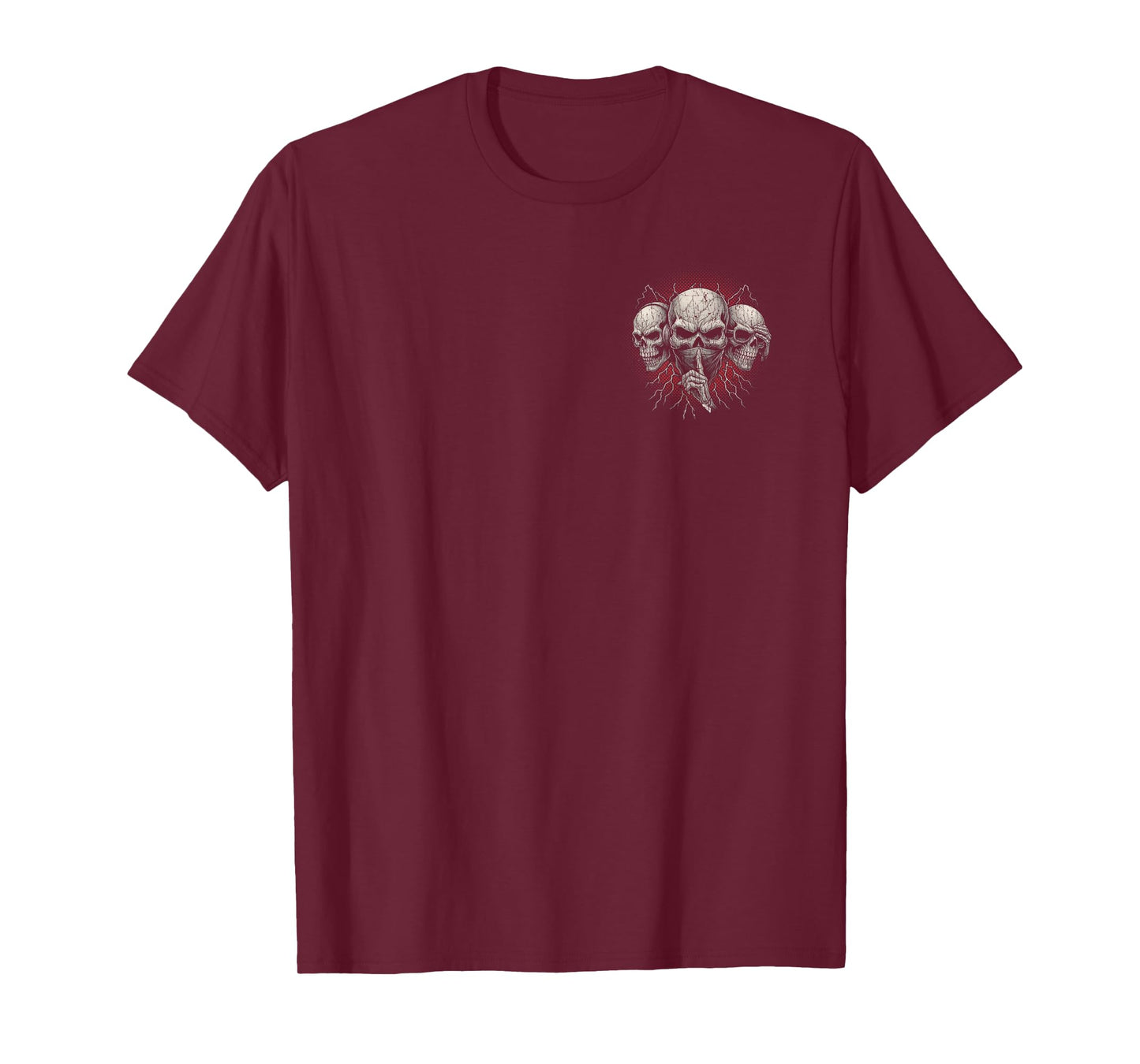 Stuck Between IDK IDC IDGAF Skeleton Storm Front And Back T-Shirt