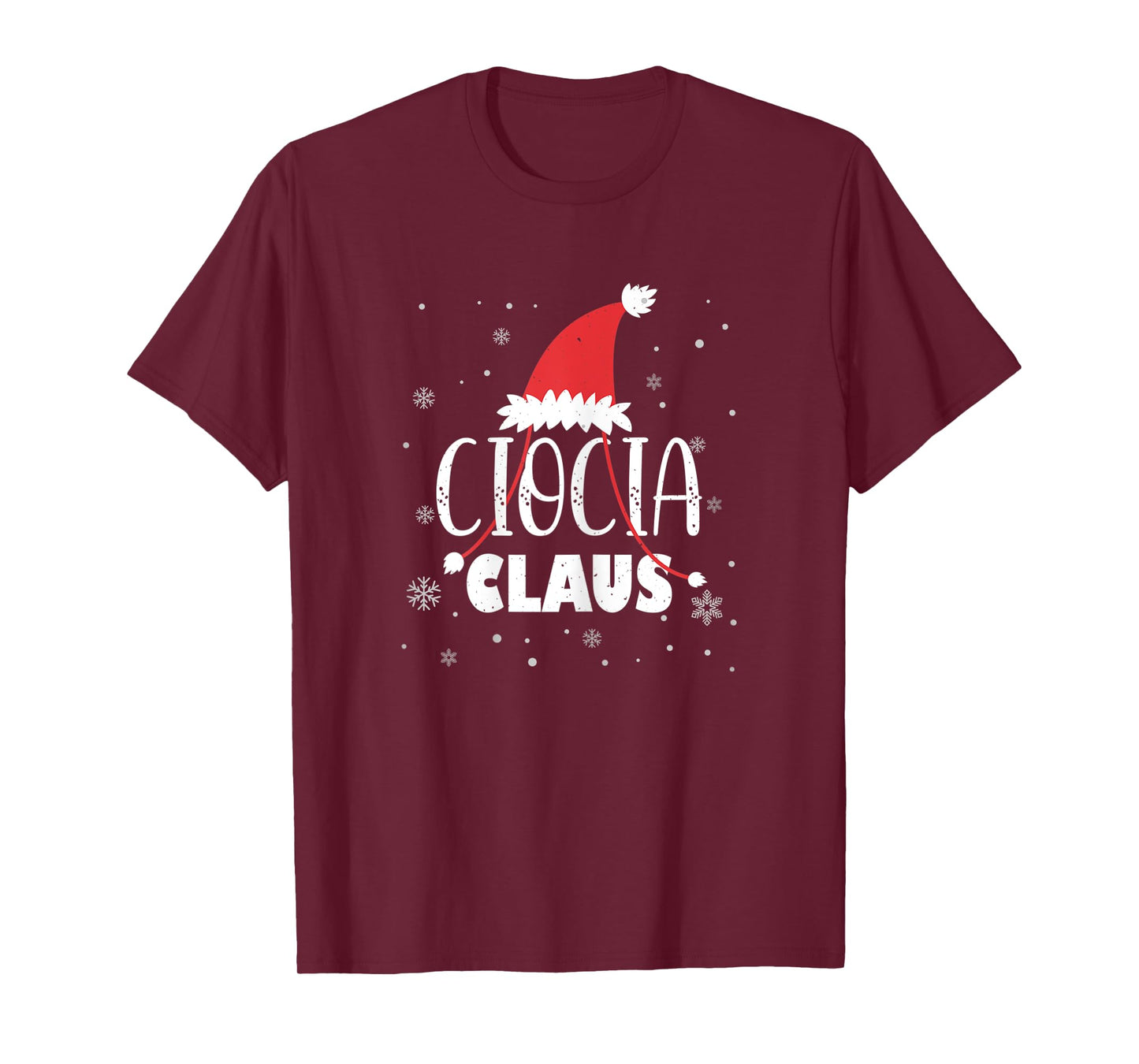 Ciocia Claus Santa Hat Polish Ciocia Aunt Claus Auntie Xmas T-Shirt