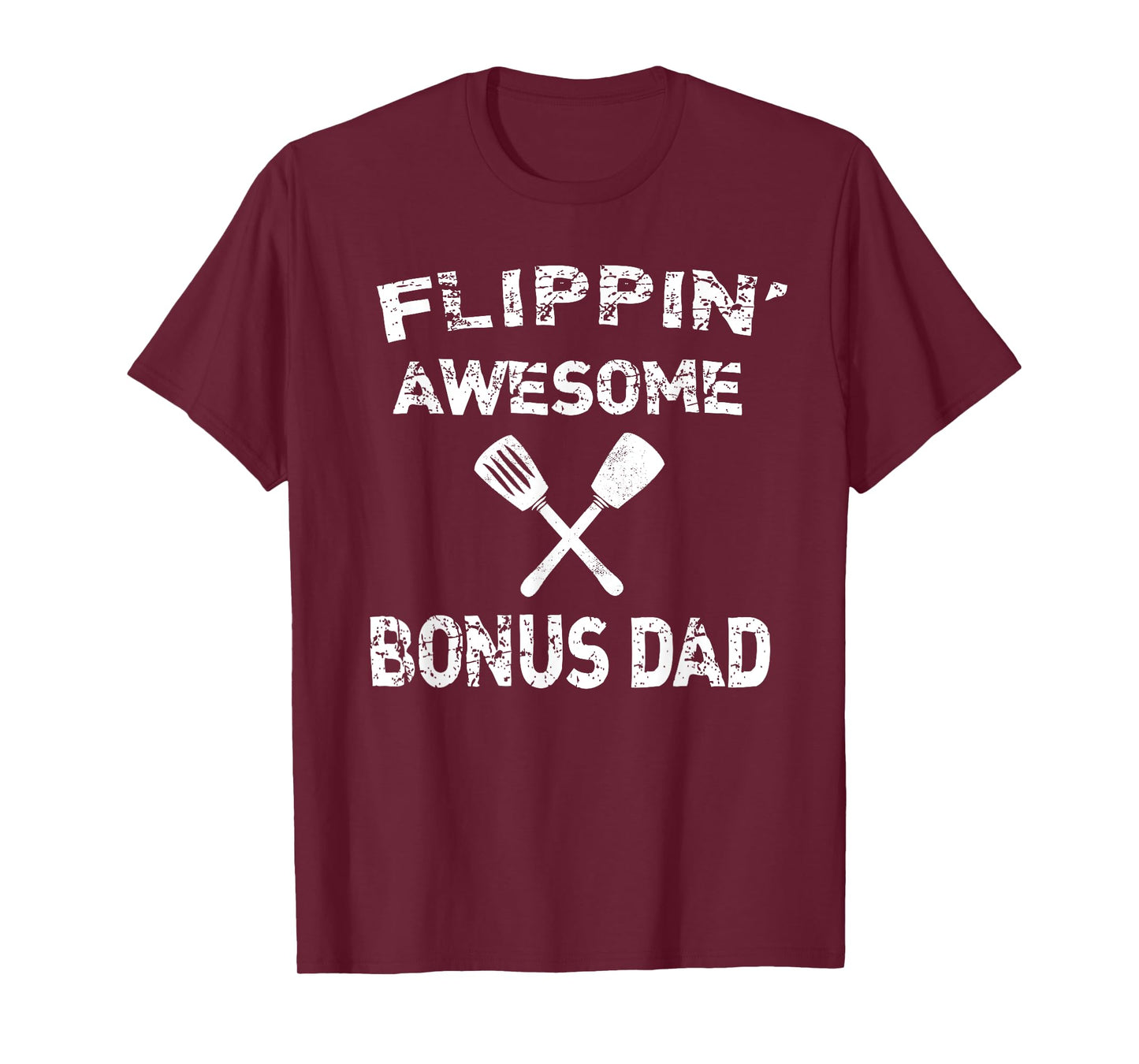 Flippin' Awesome Bonus Dad Cooking Grilling BBQ Chef Stepdad T-Shirt