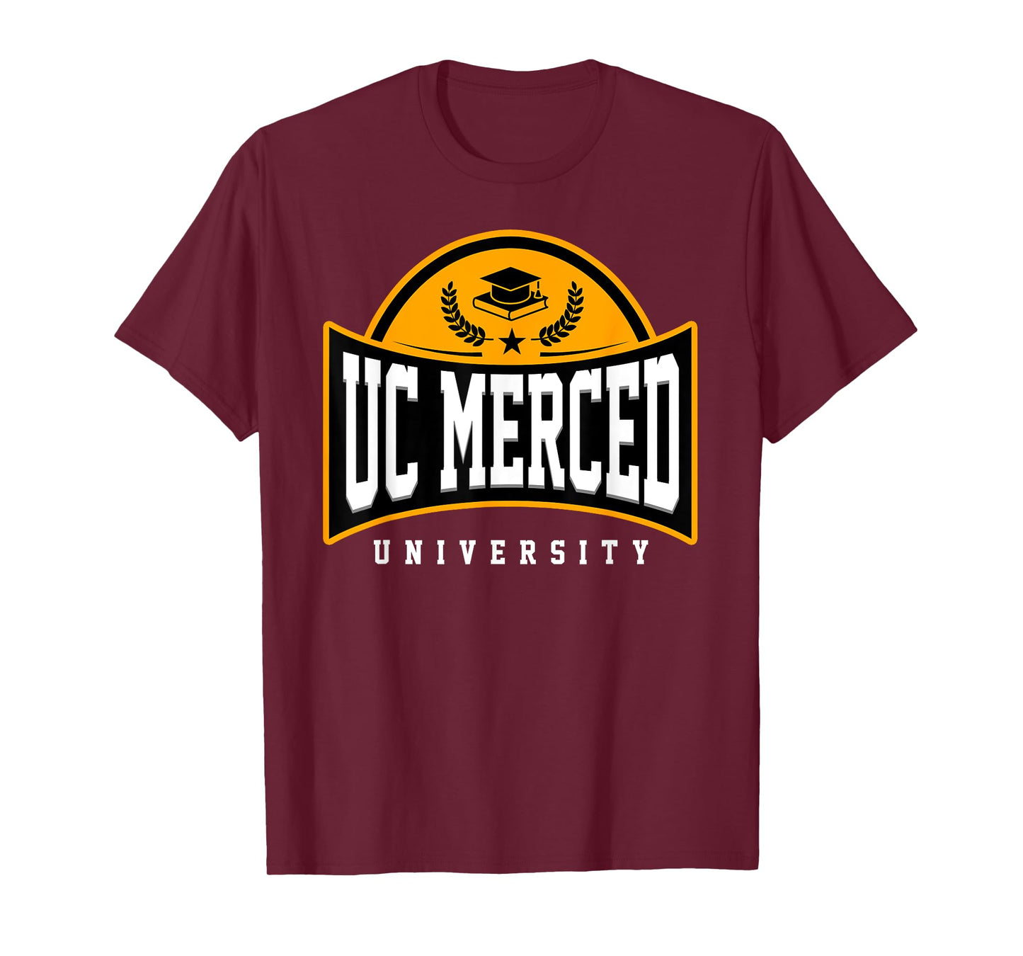 UC Merced University Arch Vintage Design Retro Men Women T-Shirt
