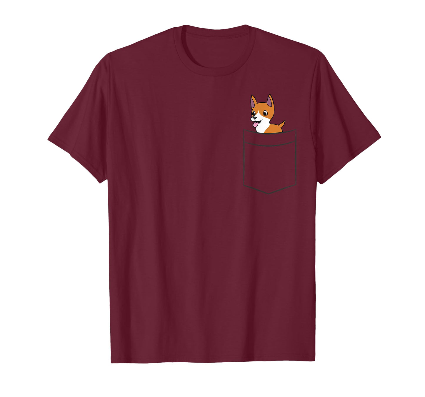Basenji Dog In Pocket Funny Basenji T-Shirt