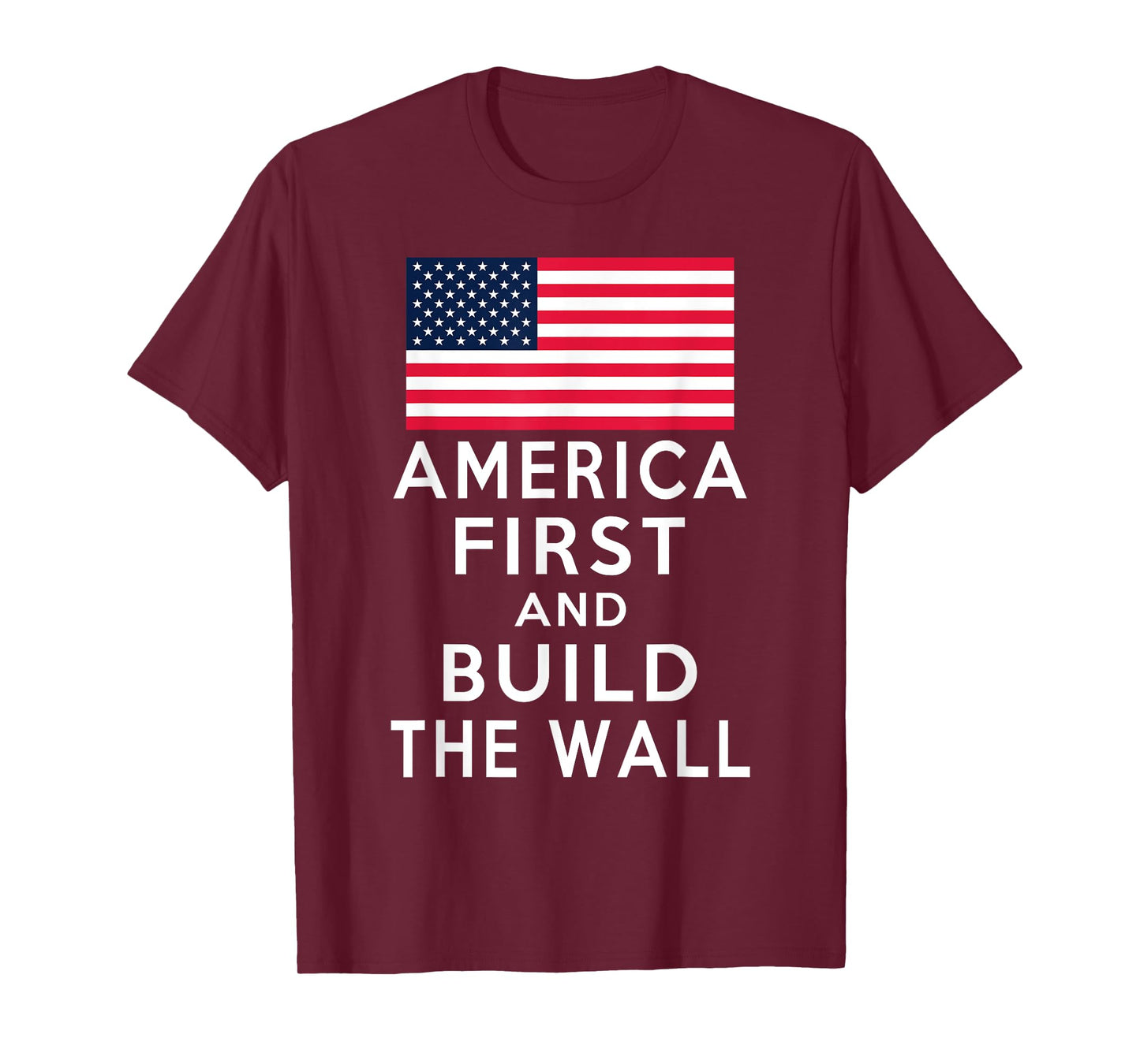 America Number One Again and Build a Wall Tshirt T-Shirt