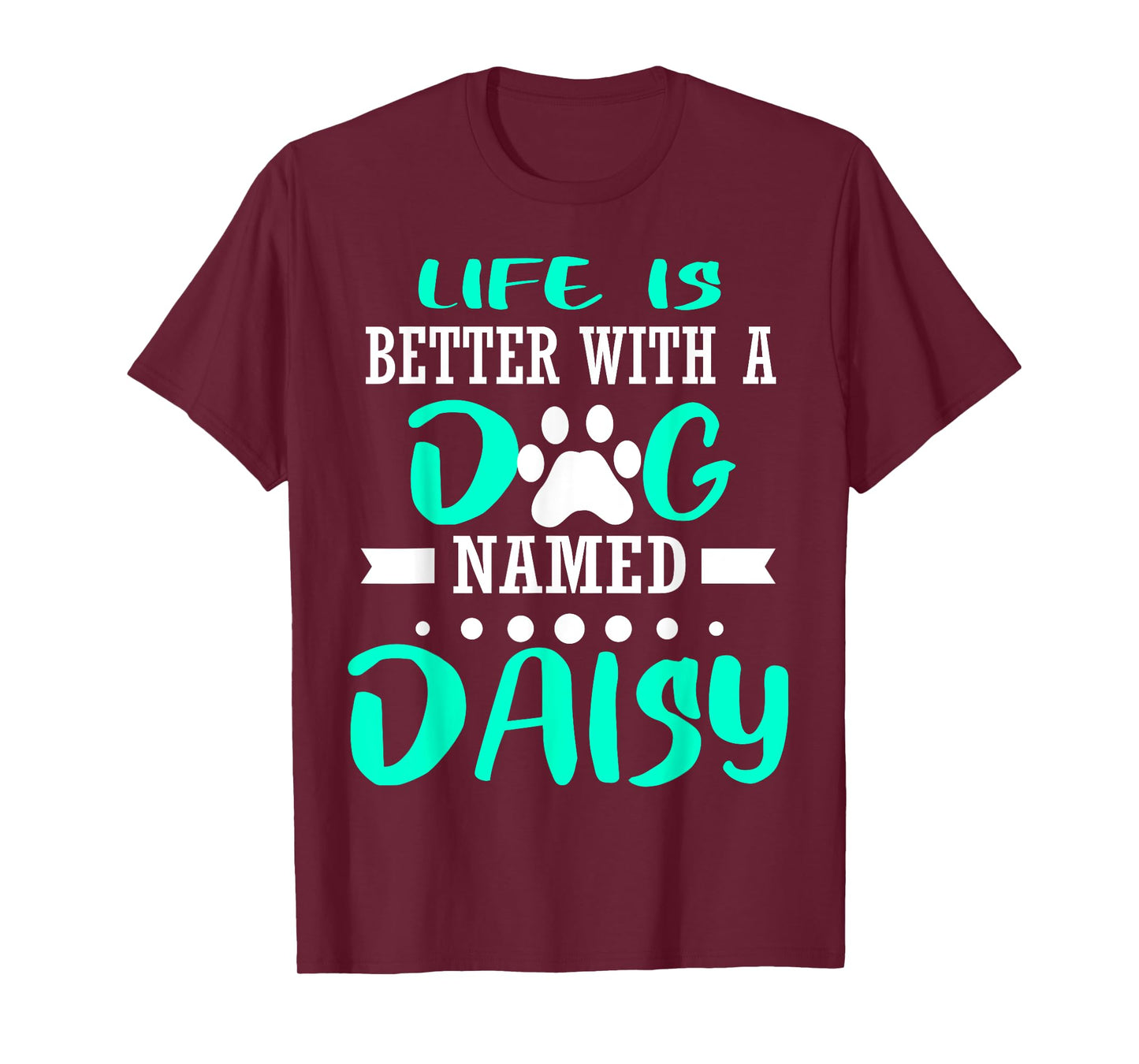 Dog Named Daisy Cute Funny Dog Owner Mom Dad Christmas Gift T-Shirt