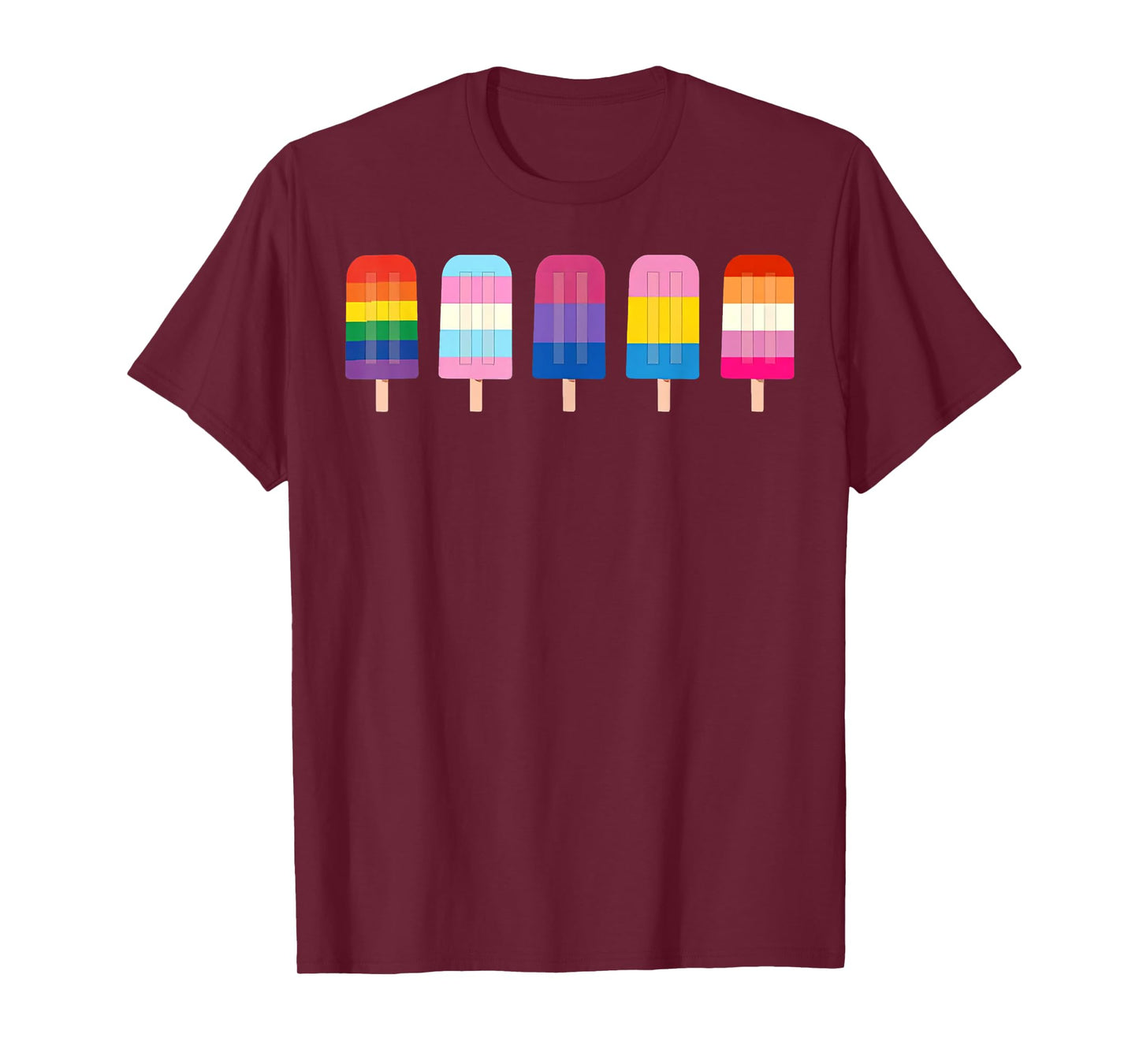LGBT Rainbow Ice Cream LGBTQ Pride T-Shirt for Men Women Kids