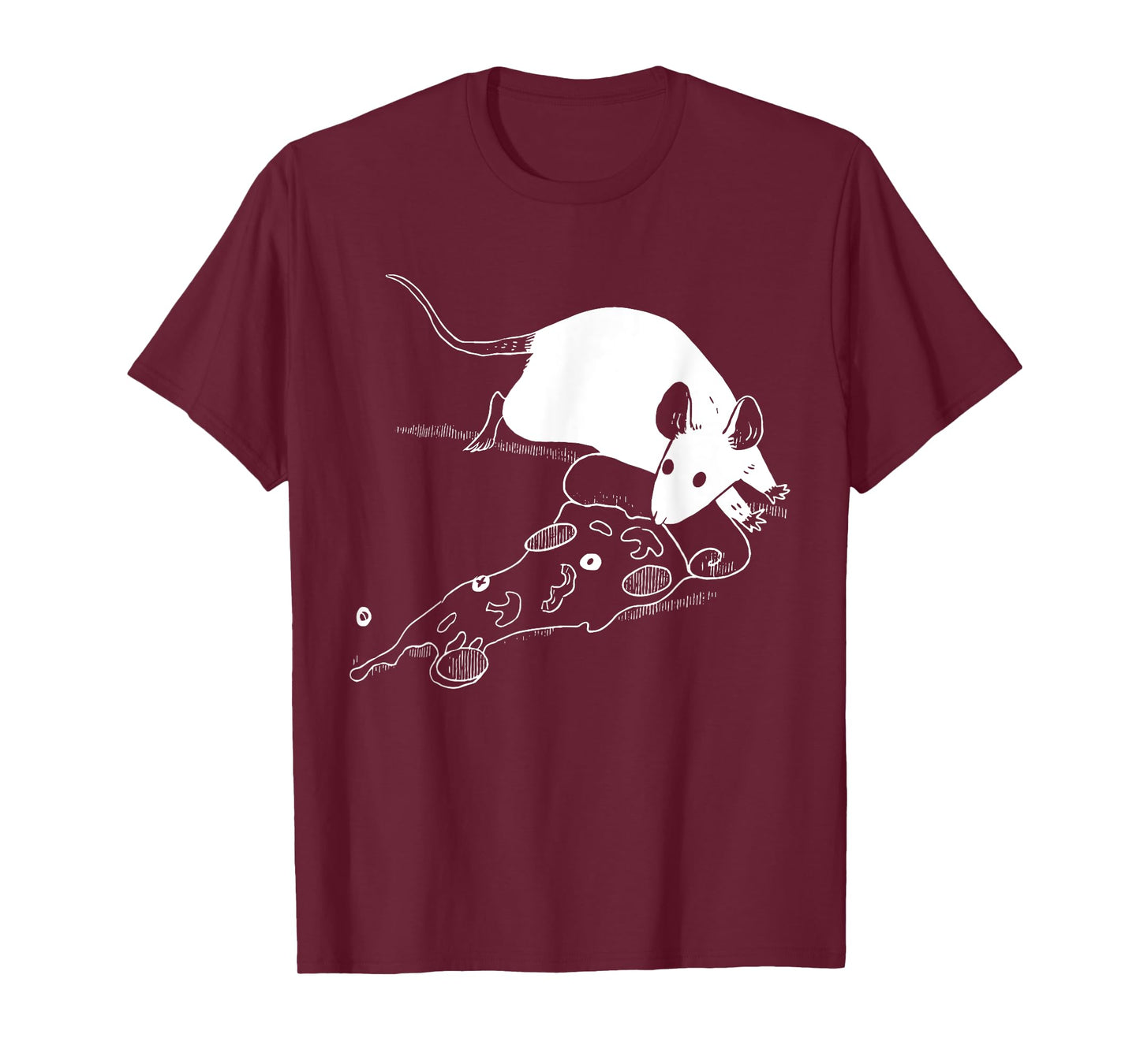 Rat Pizza Funny Costume Rat Lover Rat Tee Womens Mens T-Shirt