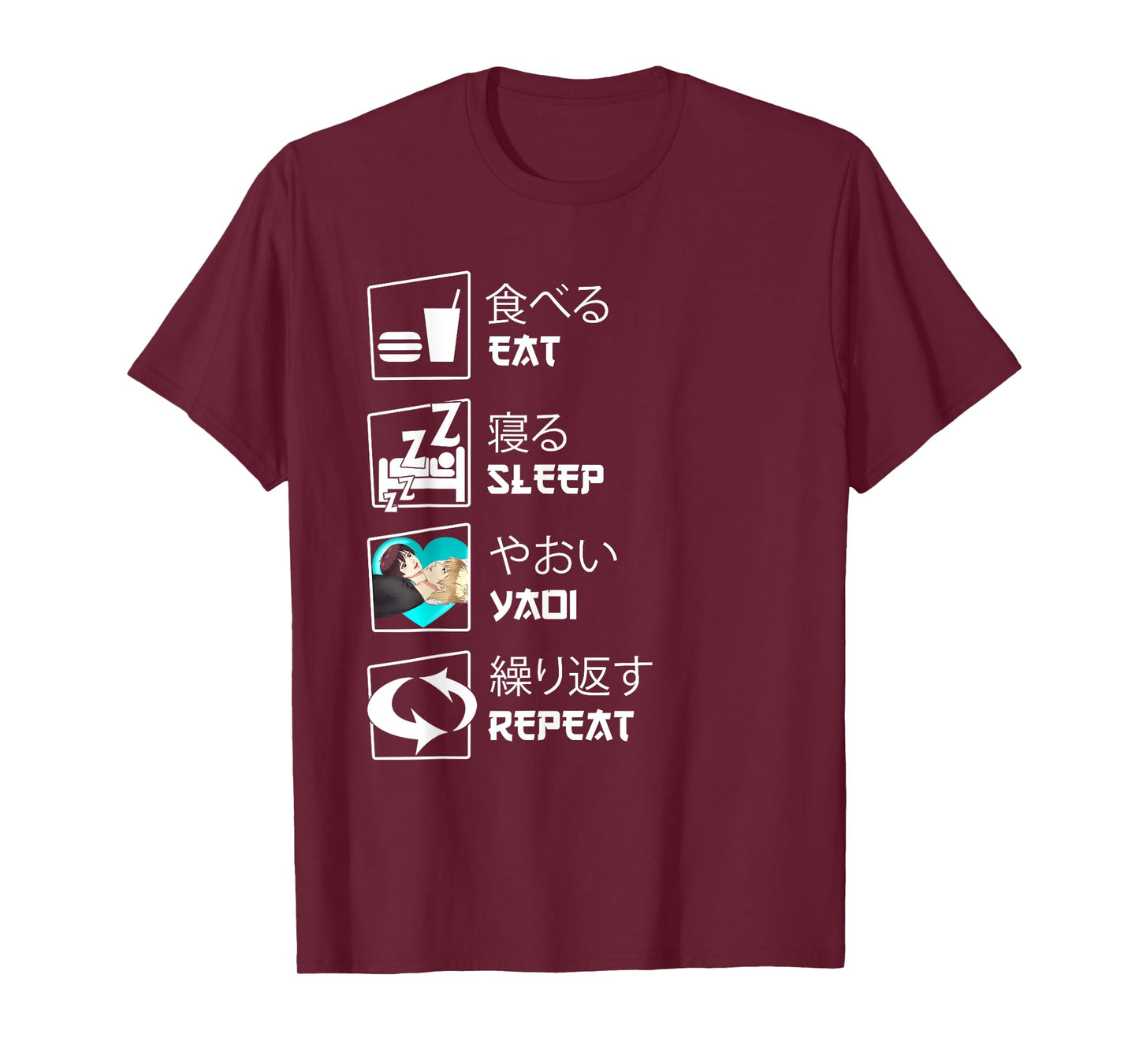 Eat Sleep Yaoi Repeat T-Shirt