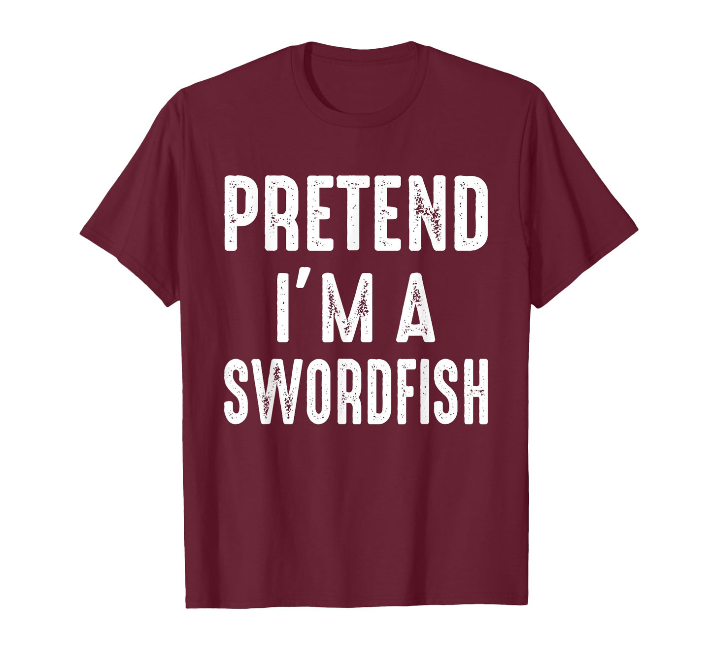 Pretend I'm A Swordfish Family Matching Halloween Costume T-Shirt