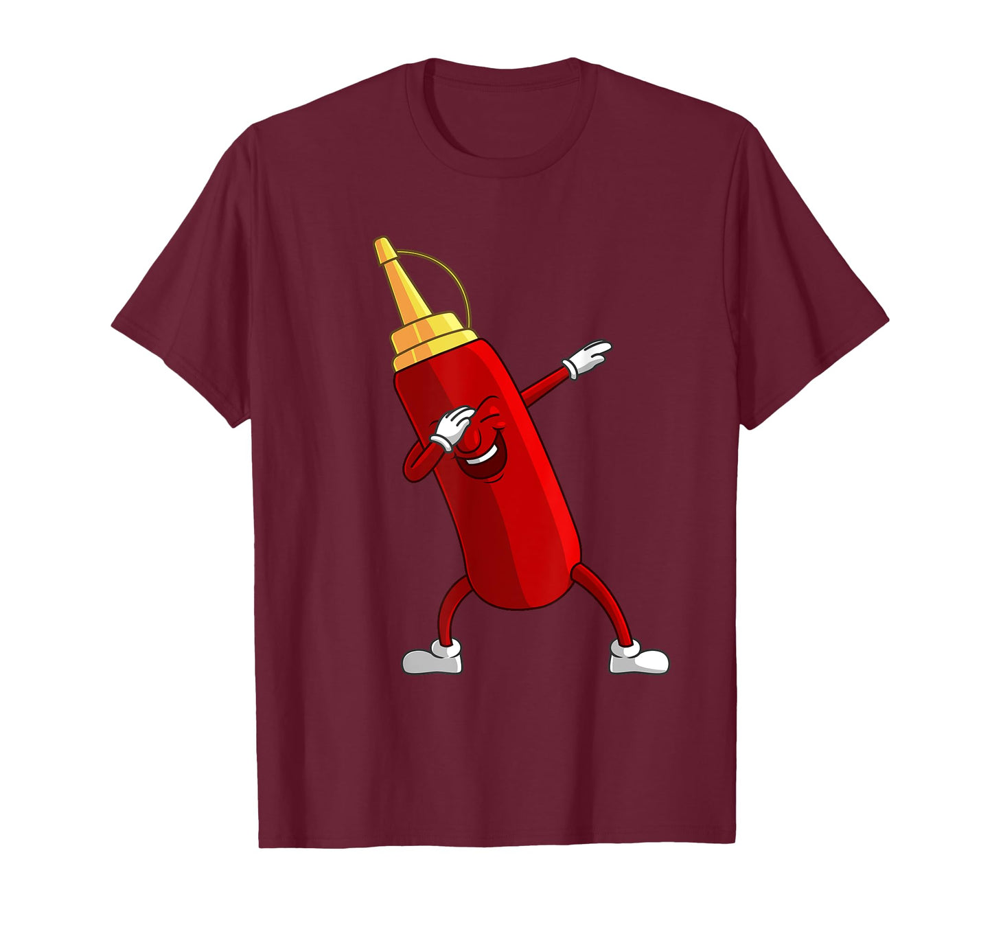 Funny Dabbing Ketchup Lover Gift For Kids Boy Cute Condiment T-Shirt