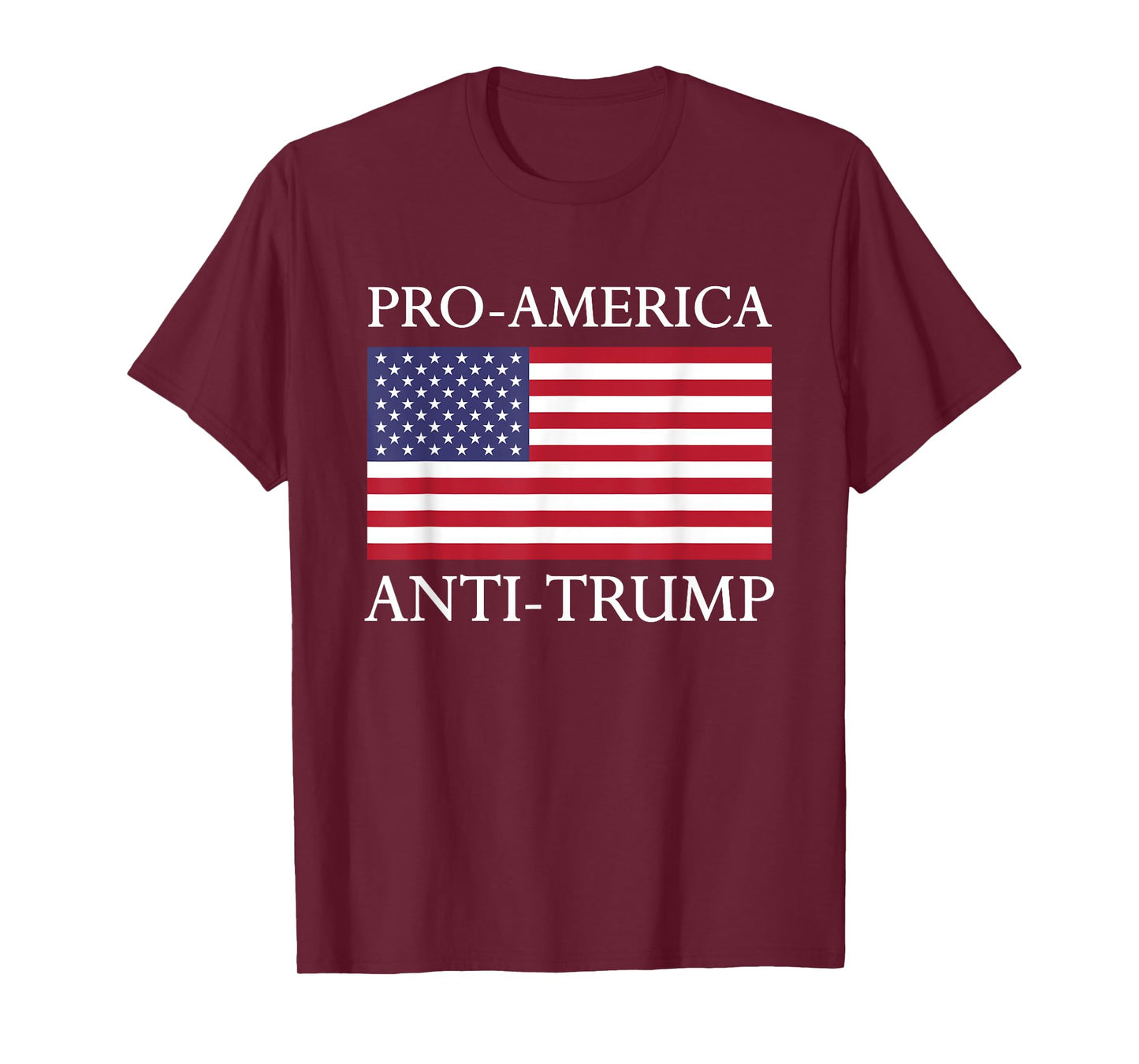 Pro-America Anti-Trump Shirt - American USA Flag Resist Women Kids Men T-Shirt