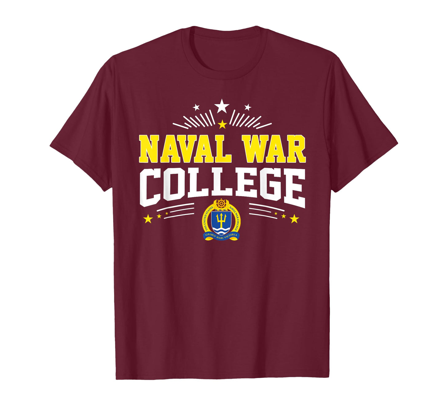 Naval War College Arch Vintage Design for Men Women T-Shirt