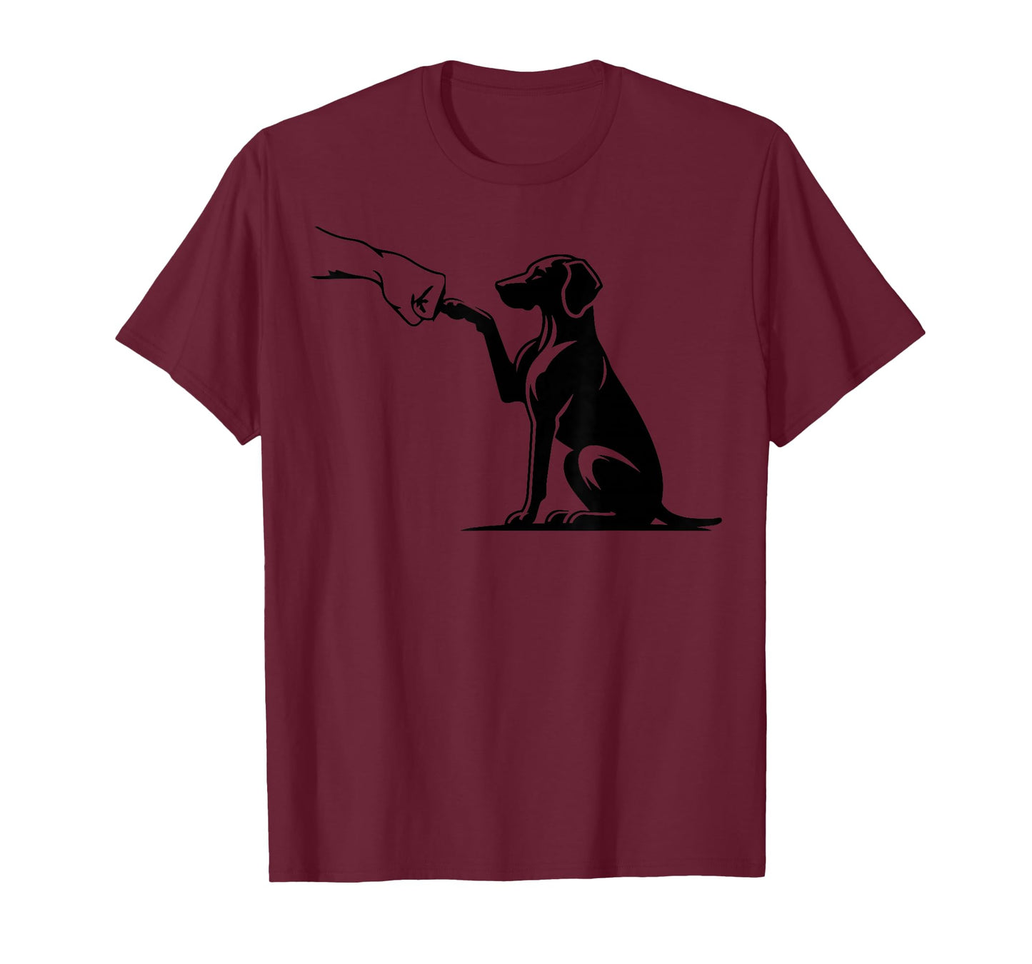 cute vizsla Dog with hand, vizsla mom T-Shirt