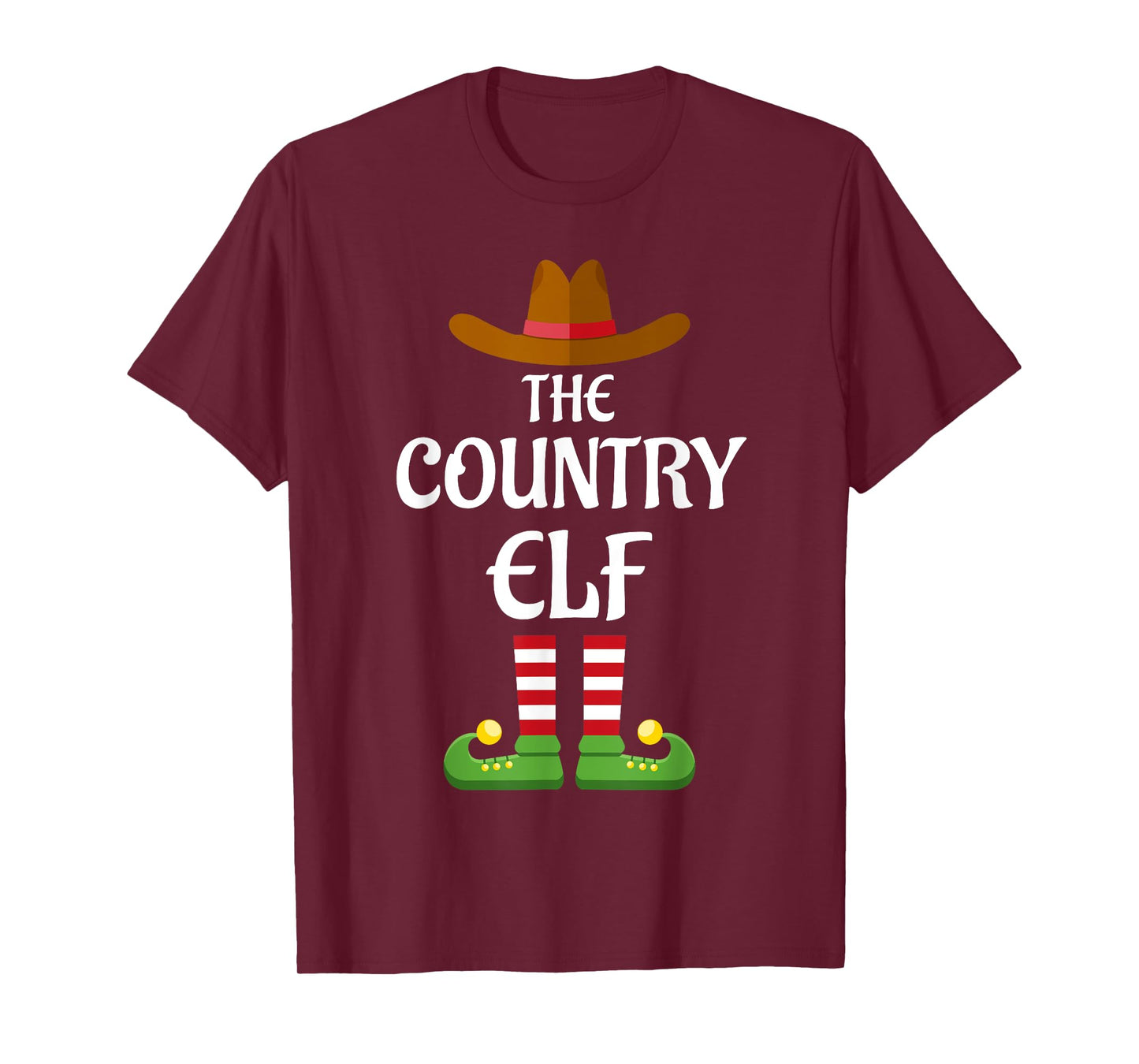Country Elf Family Matching Group Christmas Cowboy T-Shirt
