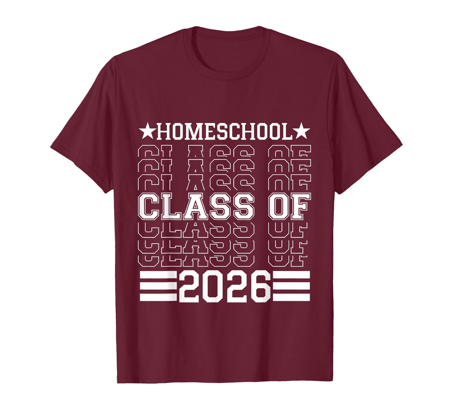 Homeschool Class Of 2026 Senior Graduation T-Shirt
