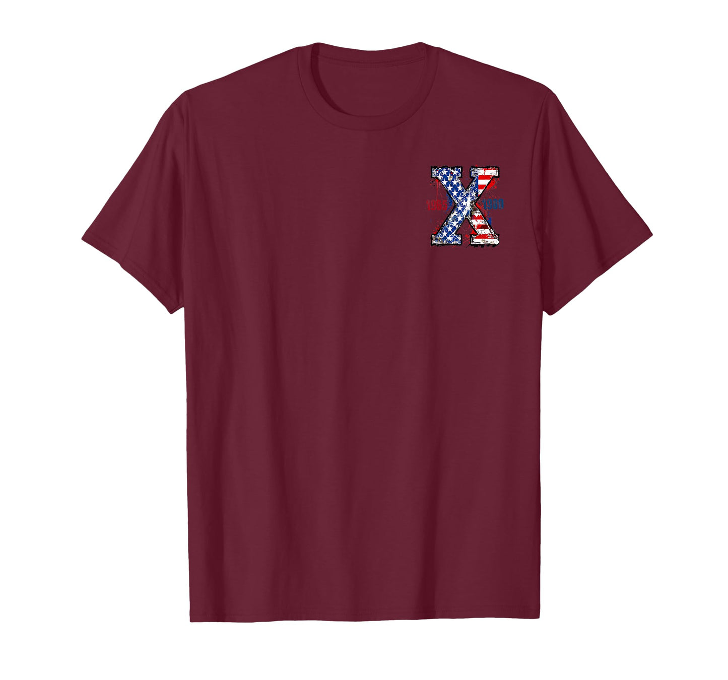 Generation-X Gen-X Retro Style 4th Of July (Two Sides) T-Shirt