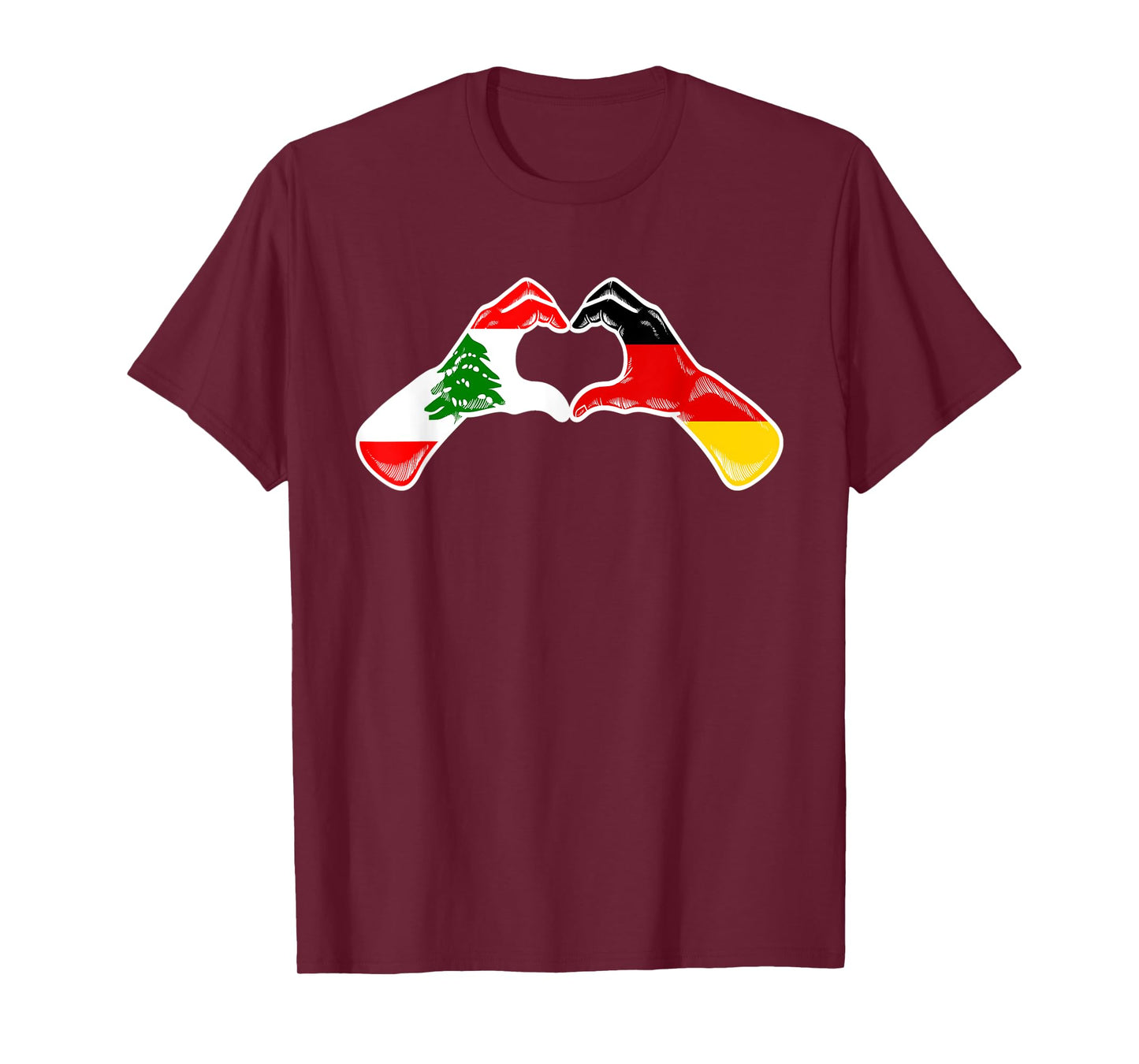 lebanon Germany Flag - lebanese German Heart T-Shirt