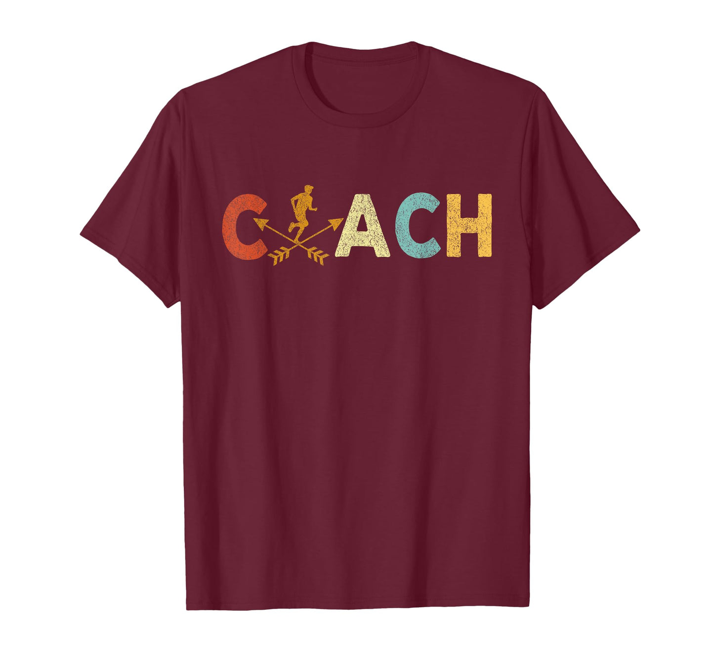 Cross Country Coach Cross Country Running Coach Runner Retro T-Shirt