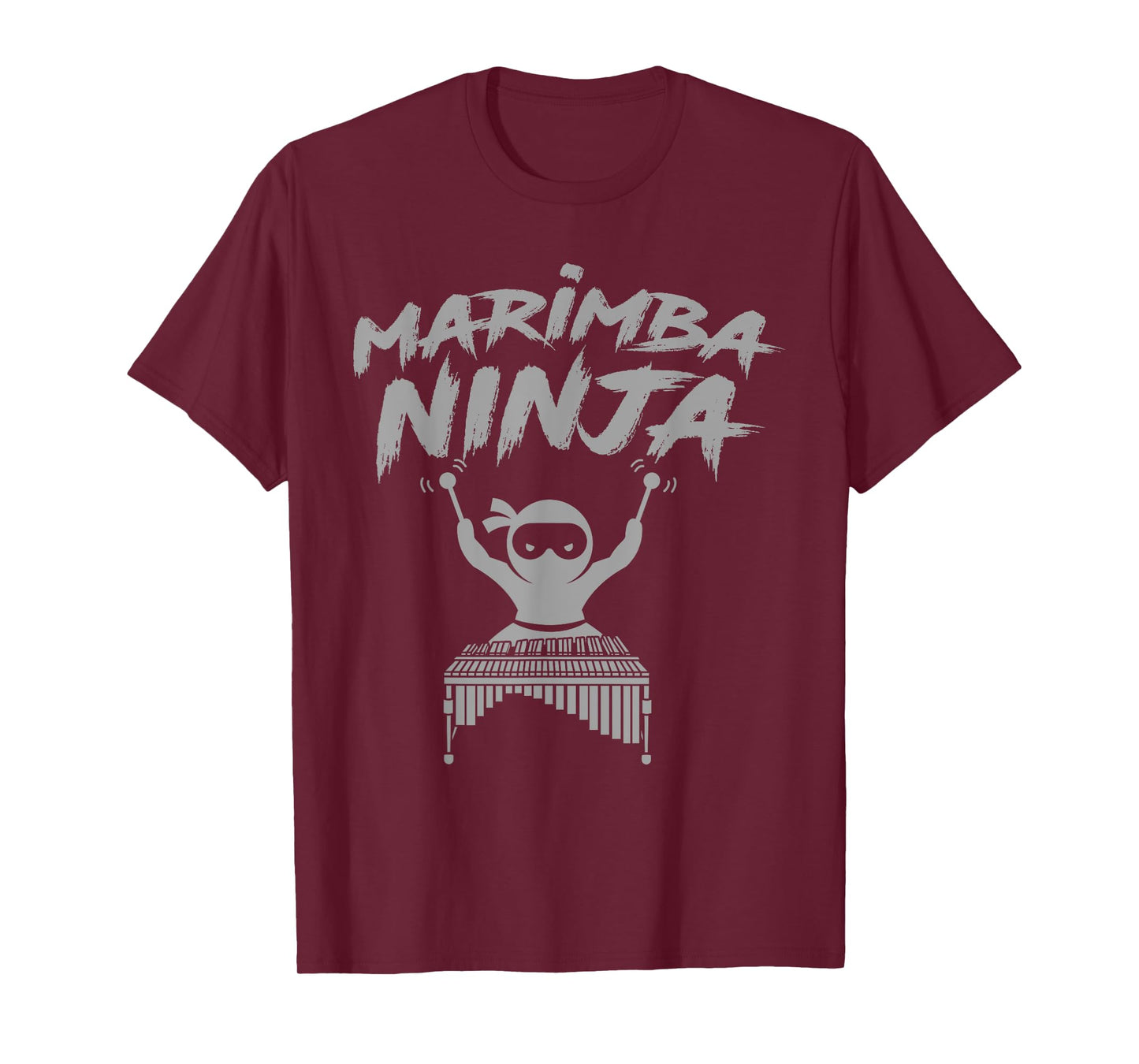Marimba Ninja Funny Marching Band Percussion Gift Men Boys T-Shirt