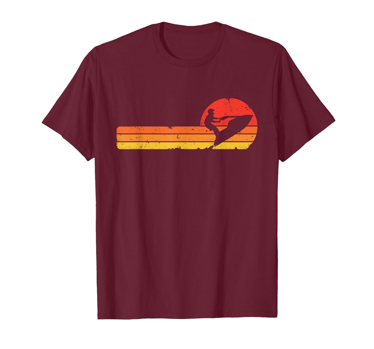 Vintage Standup sunset JetSki rider T-Shirt
