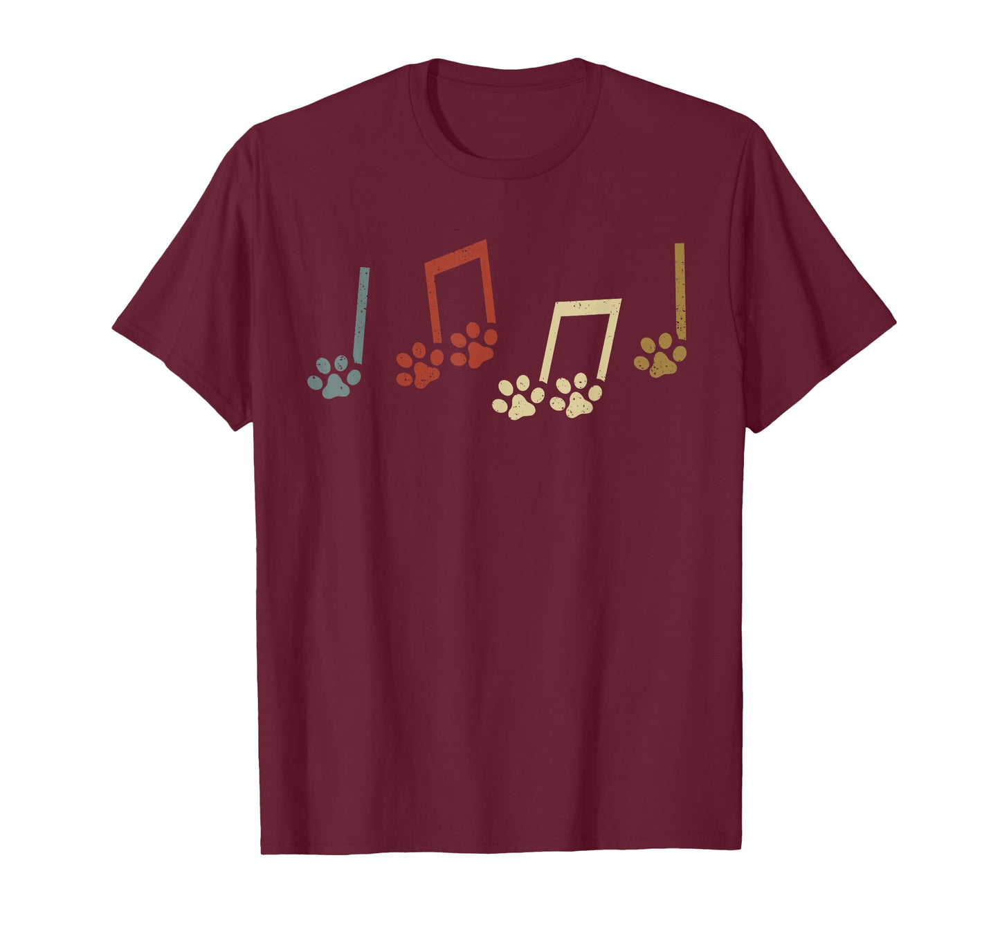 Dog Music Note Music Teacher Funny Country Music Dog Owner T-Shirt
