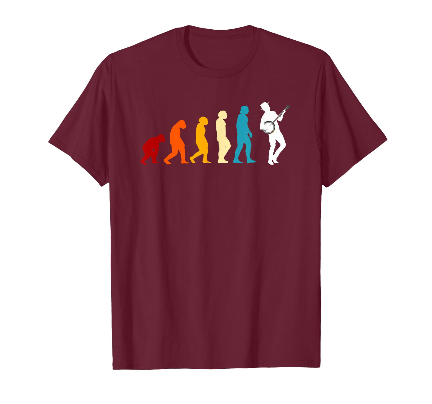 Great Banjo Evolution Gift Idea Bluegrass Music T-Shirt