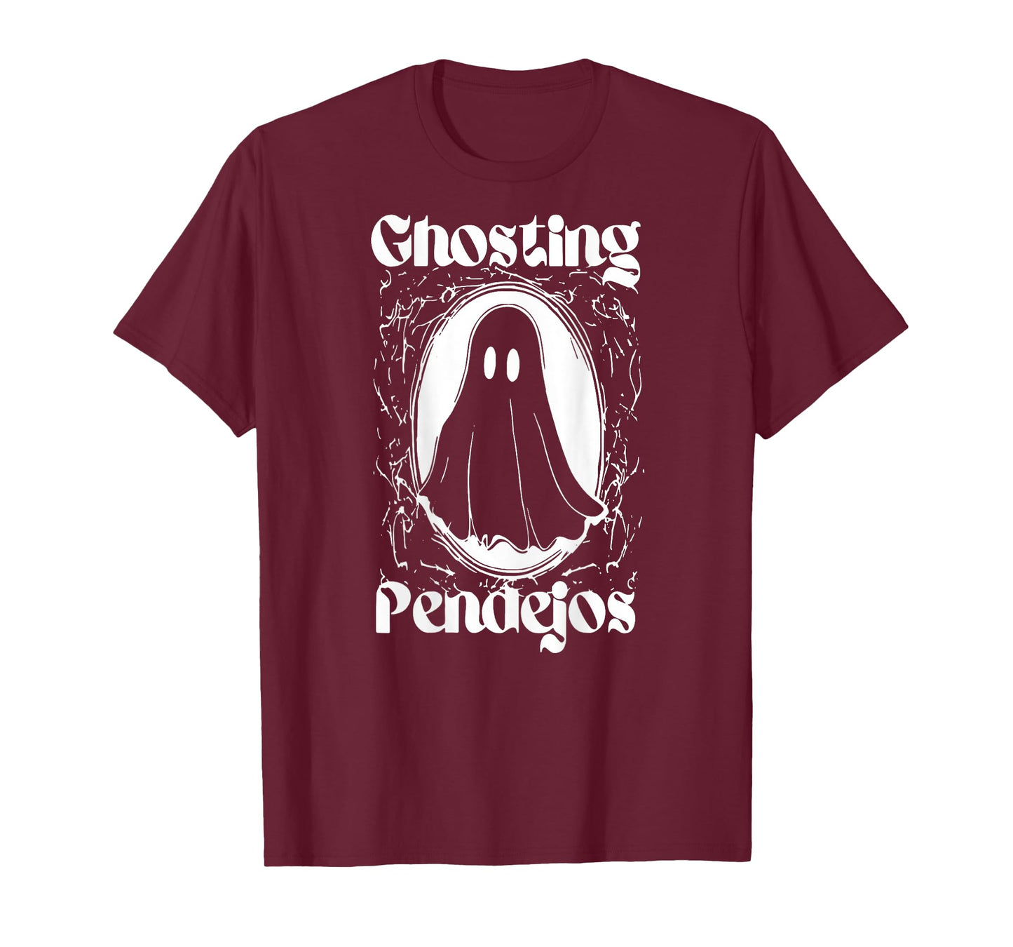 Funny Mexican Ghost Halloween Ghosting Pendejos ON BACK T-Shirt