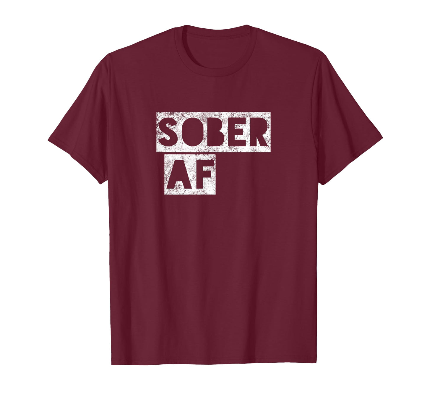 SOBER AF 12 Step Recovering Life AA NA Gift Idea T-Shirt Tee