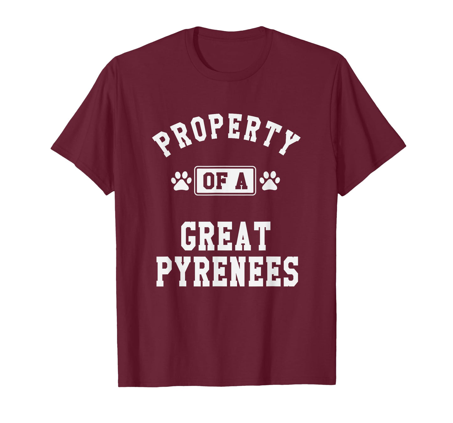 Property of Great Pyrenees - Funny Pyrenees Dog Lover Shirt T-Shirt for Men Women Girls Kids