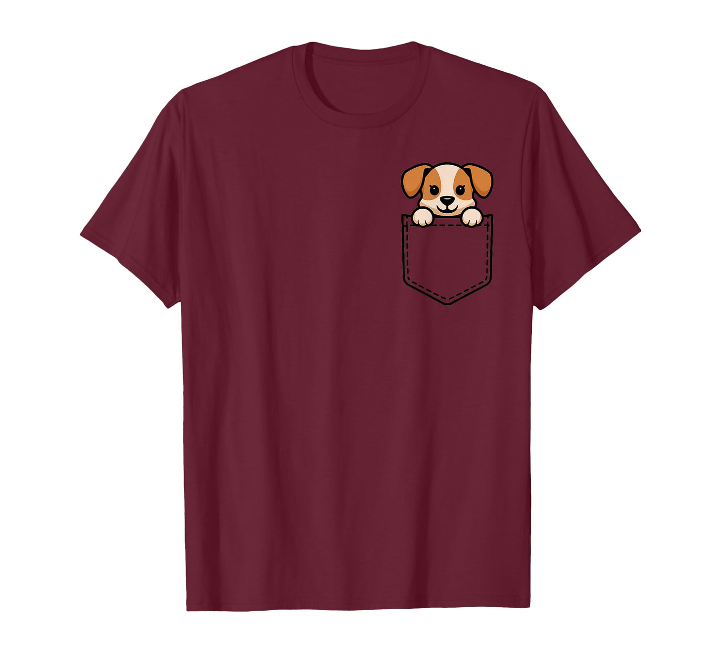 Boys Girls Toddler Cute Zoo Animal Puppy in Pocket for Kids T-Shirt