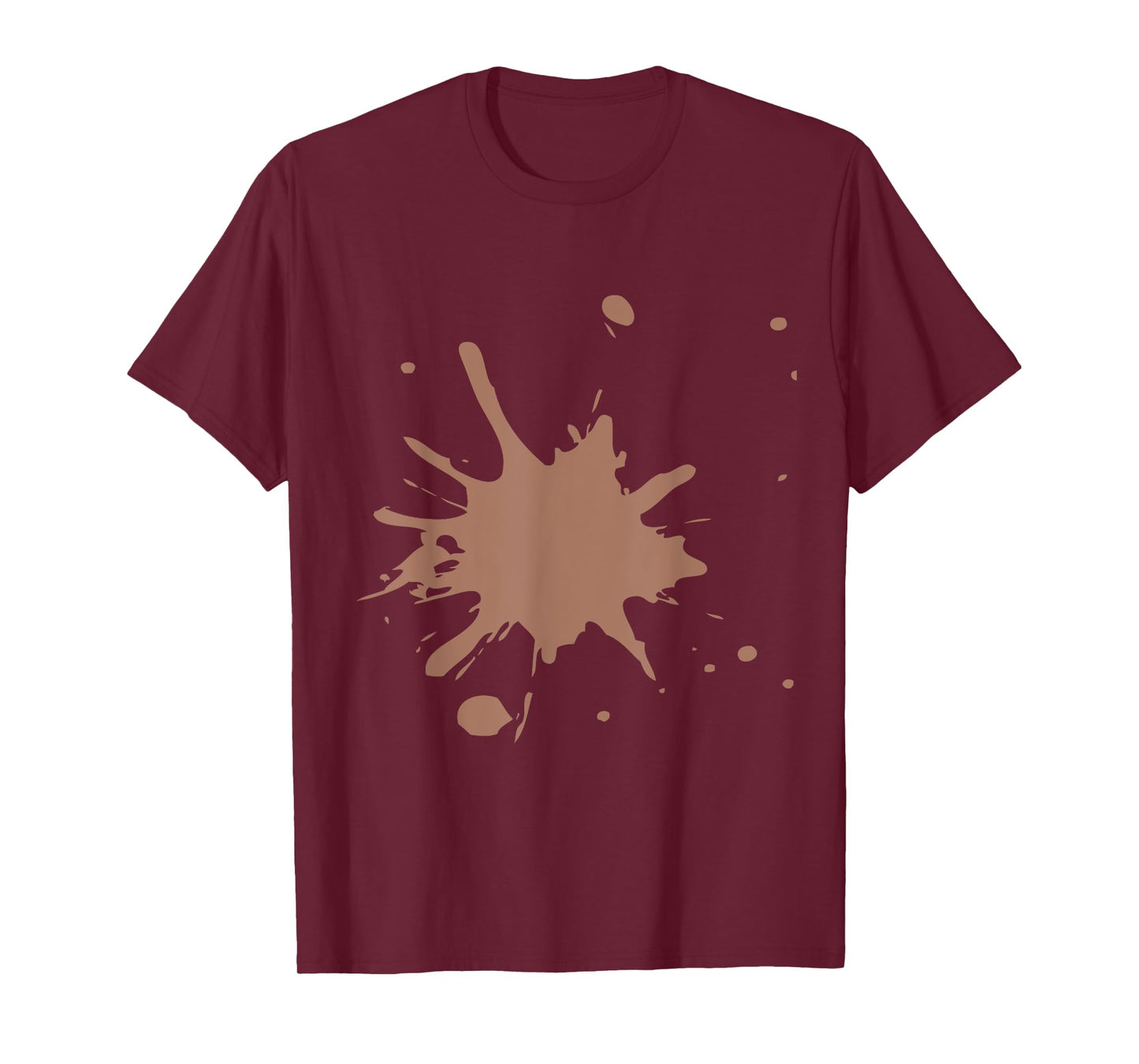 Color of the Year 2025 Mocha Mousse with Splat Design T-Shirt