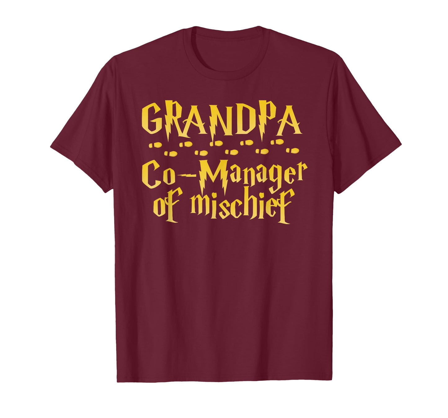 Grandpa Magical Manager of Mischief Halloween Father's Day T-Shirt