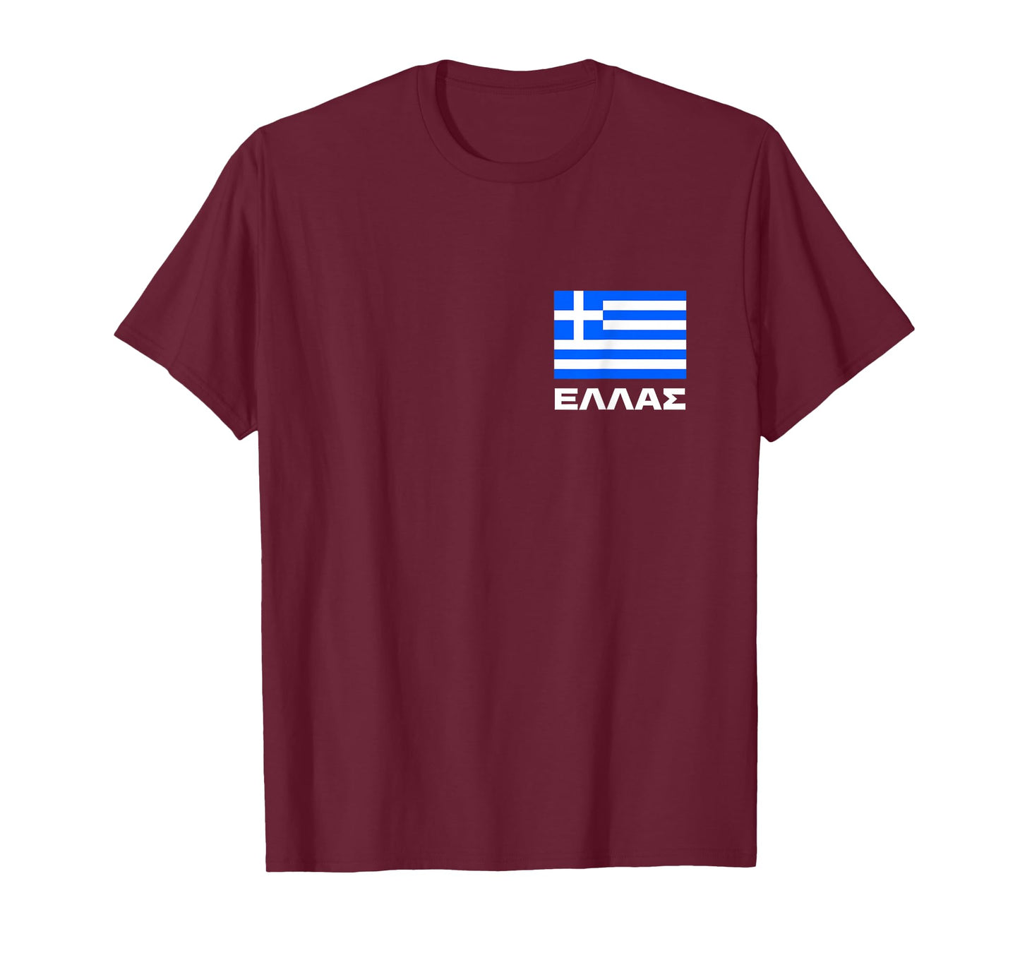 Greek Flag Ellas Hellas Greece Patriot Hellenic FRONT PRINT T-Shirt