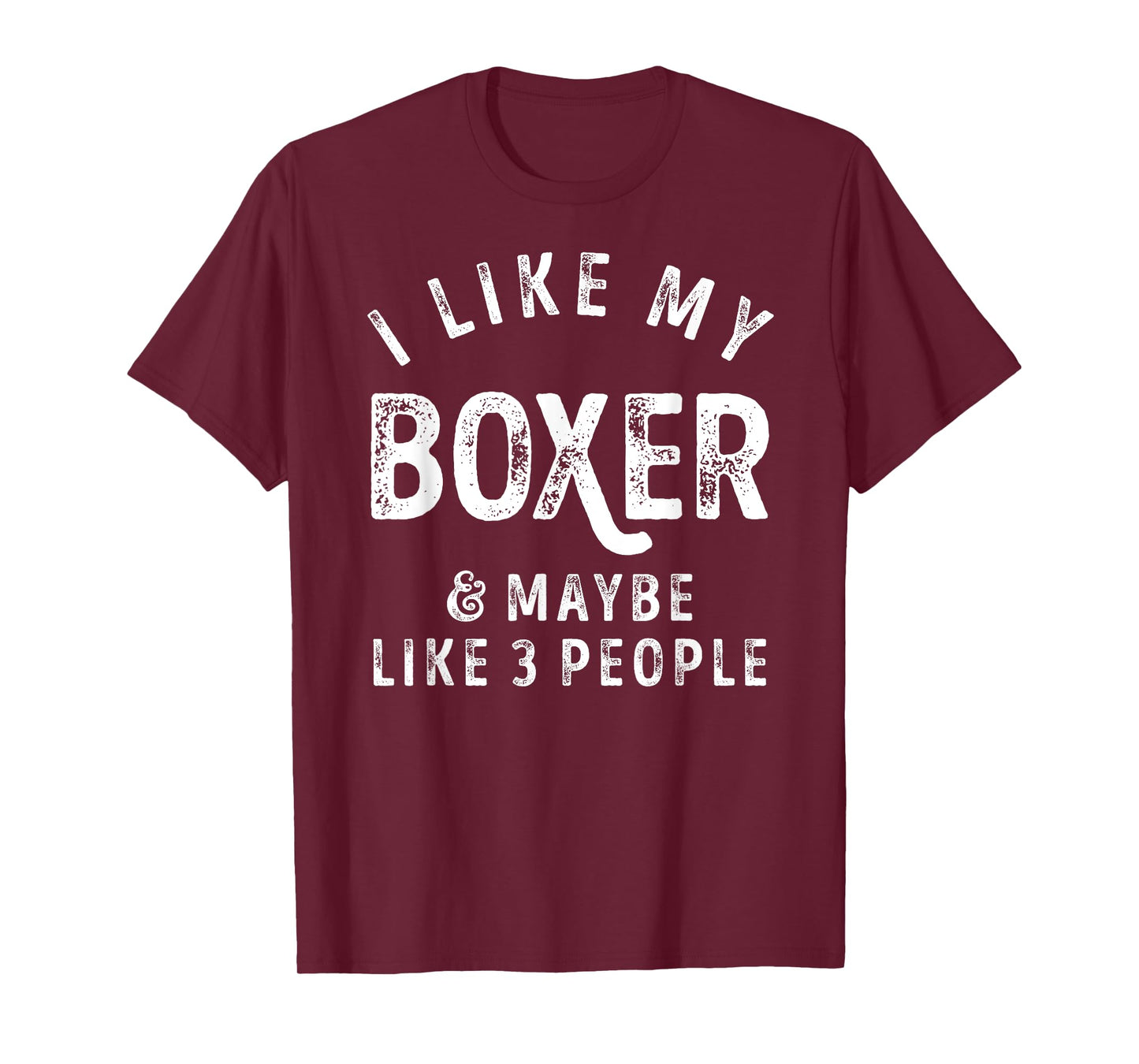I Like My Boxer And Maybe Like 3 People Dog Lover Retro Men T-Shirt