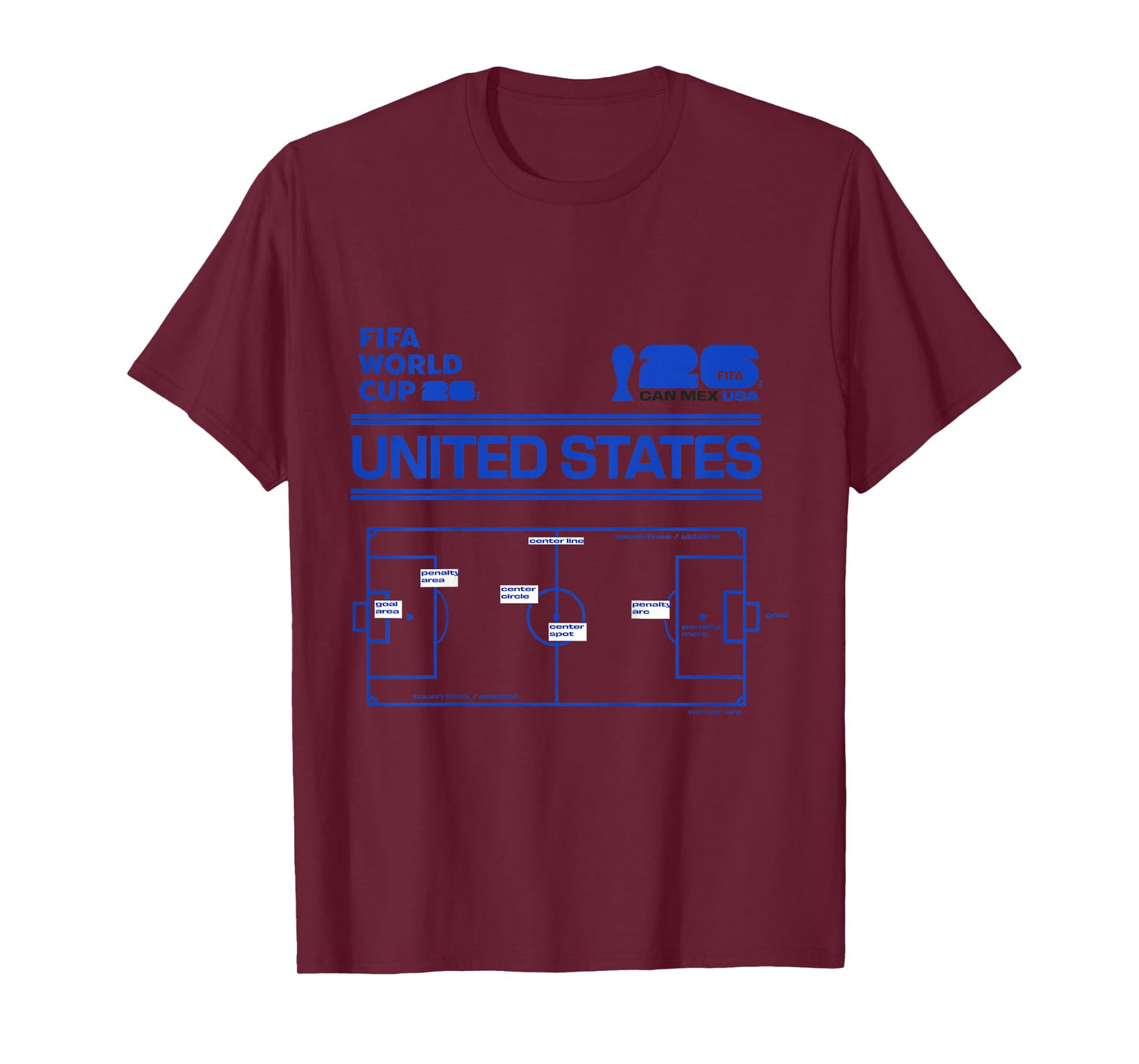 Kids FIFA WORLD CUP26 USA Host Country Pitch T-Shirt