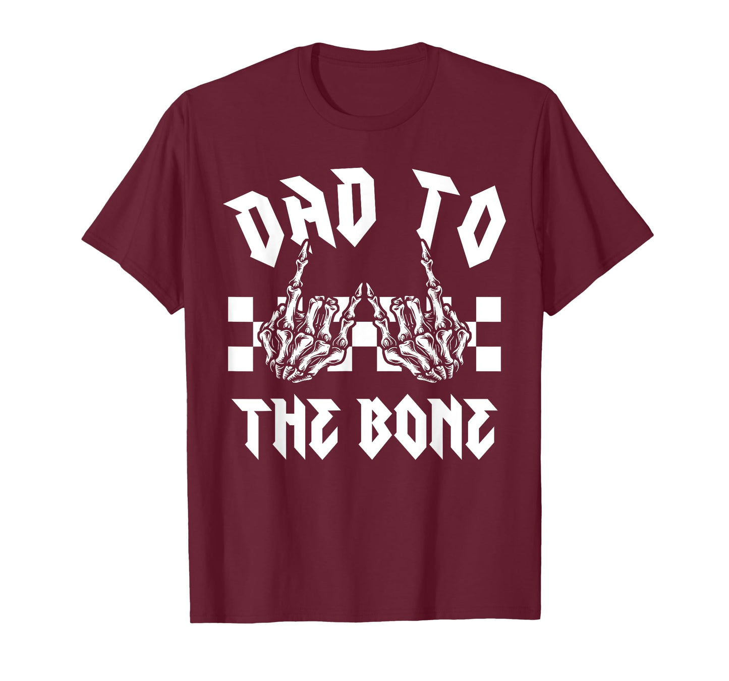 Halloween Dad To The Bone Funny Skeleton Hand Mens T-Shirt