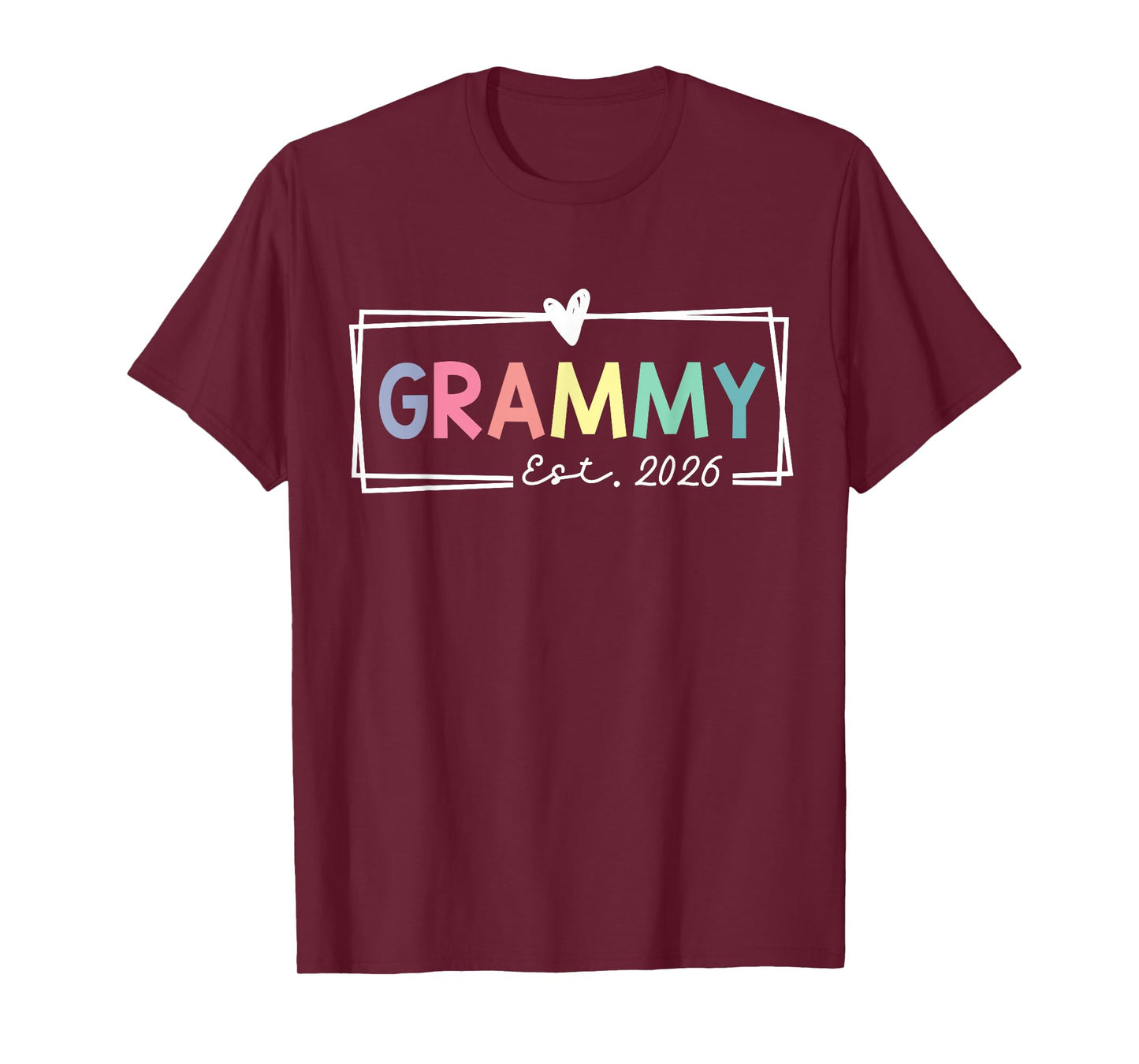 Grammy Est 2026 Promoted To Grandma 2026 For Grandmother T-Shirt