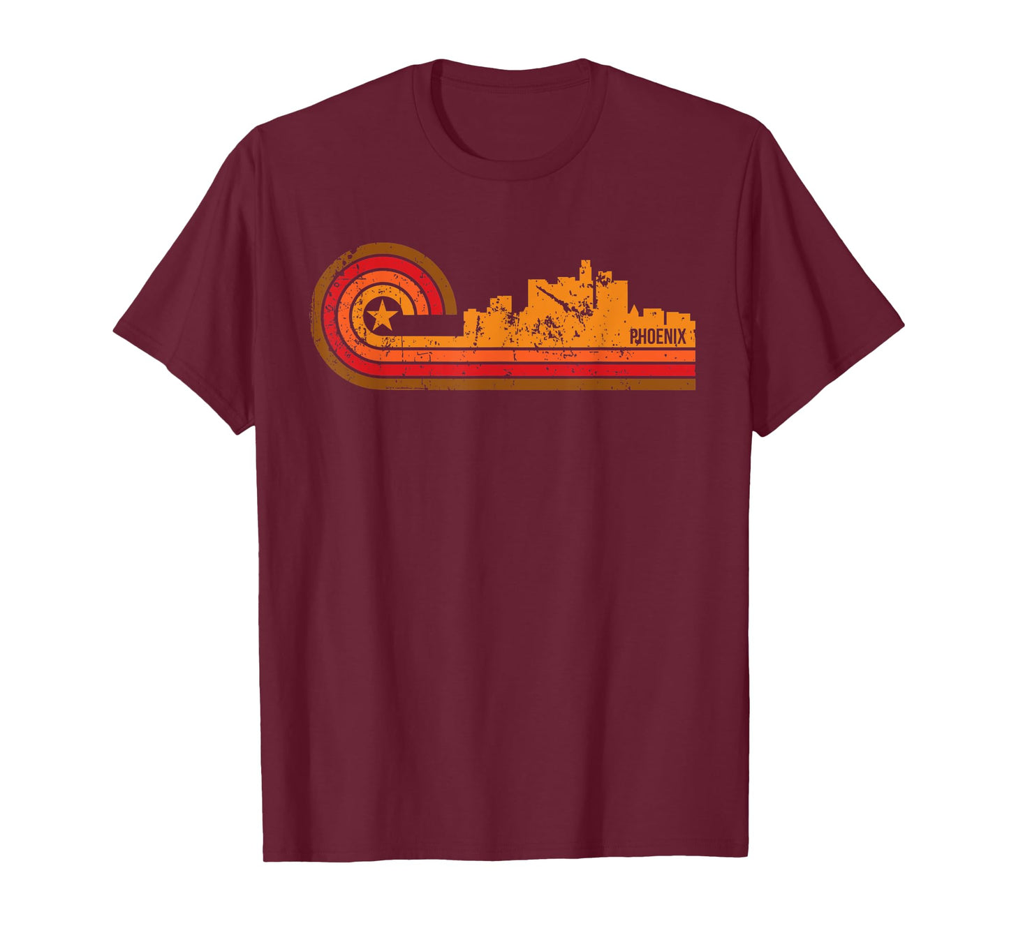 Retro Phoenix T-Shirt - Phoenix AZ Skyline Shirt
