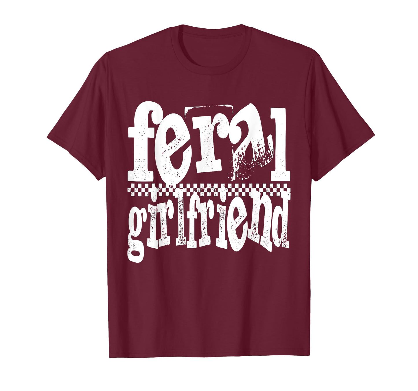 Vintage Feral Girlfriend Mothers Day Matching T-Shirt