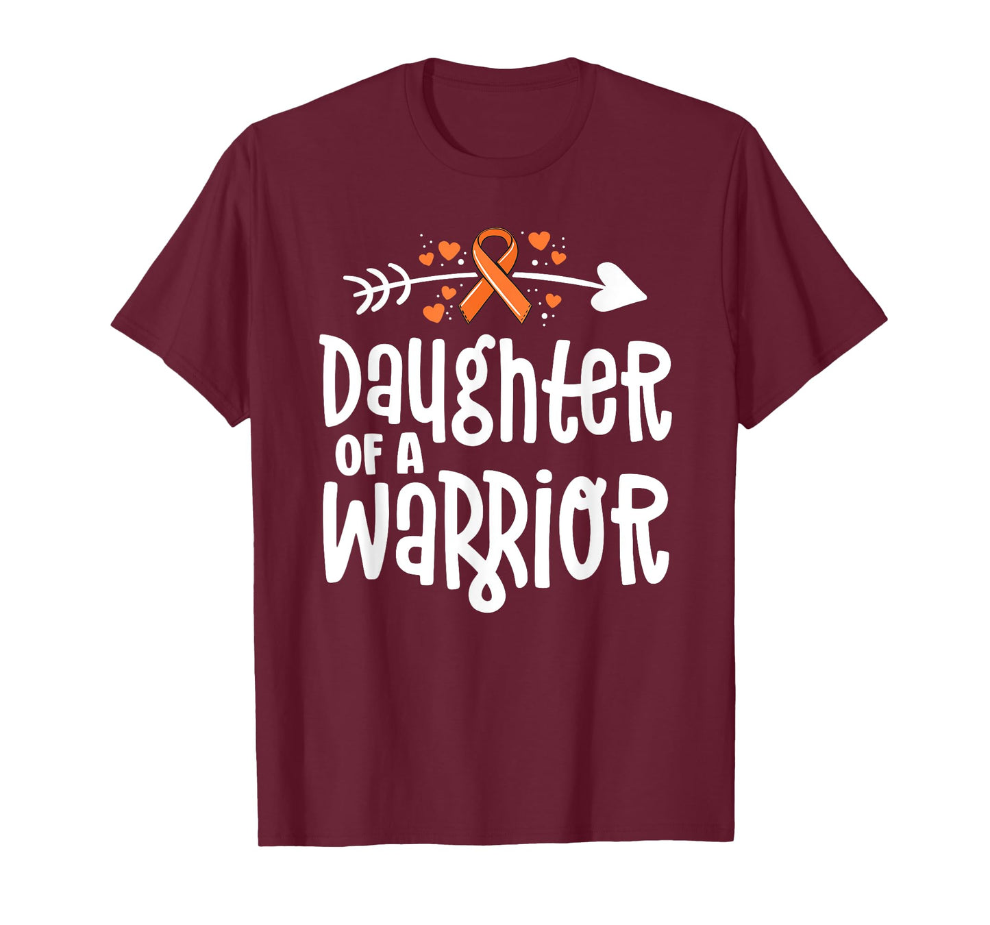 Daughter of a Warrior Gift Family Leukemia Cancer Awareness T-Shirt