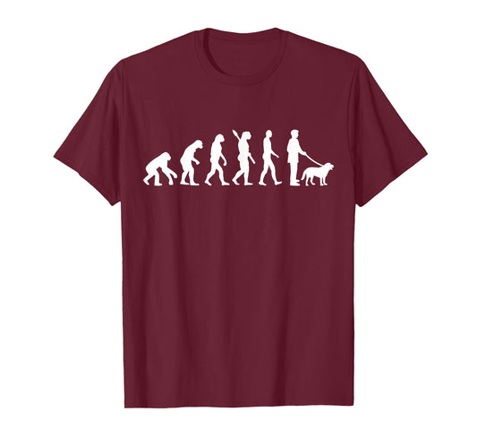 Evolution walking the dog T-Shirt