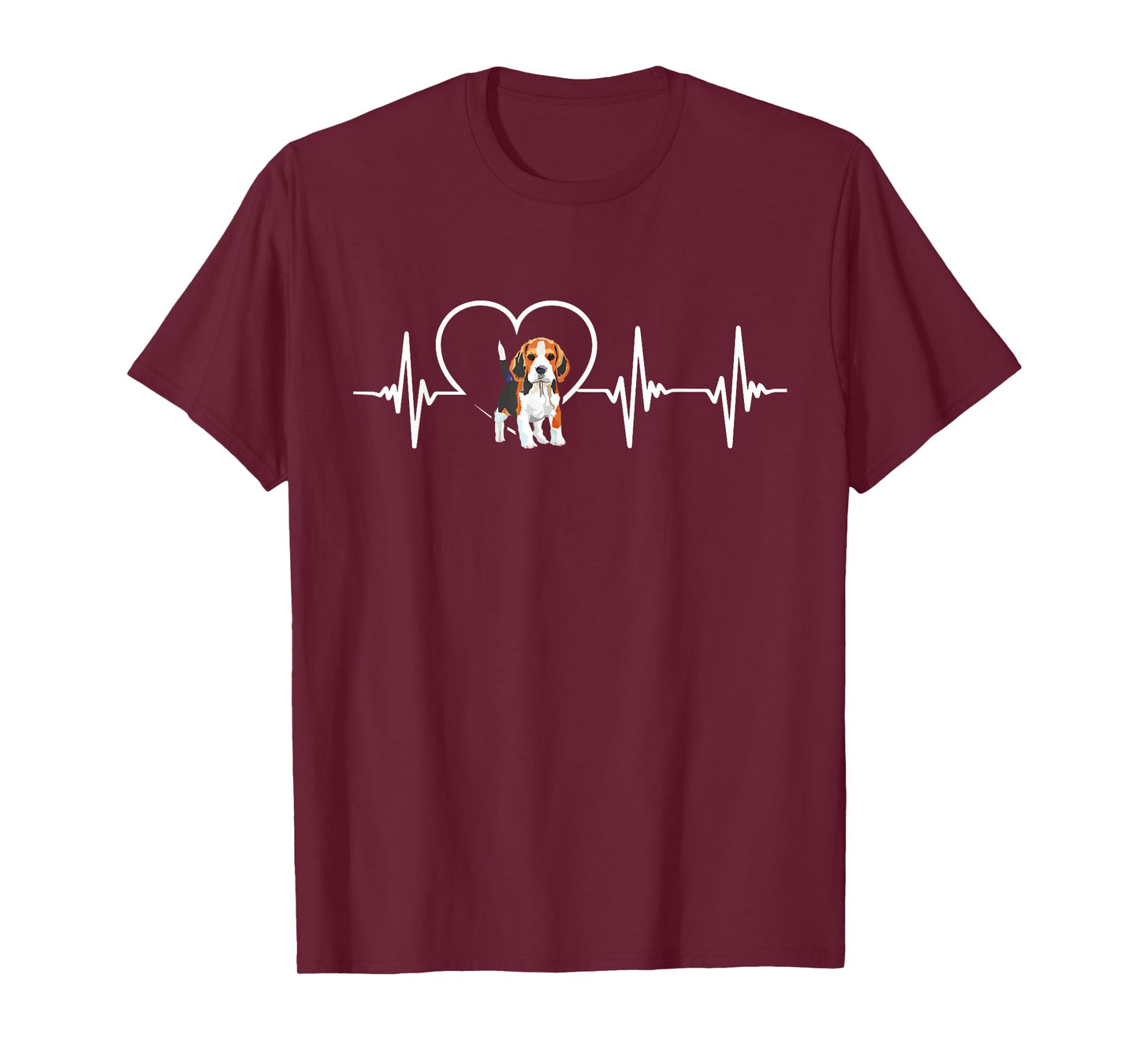 Beagle Heartbeat Love Beagle T-Shirt T-Shirt