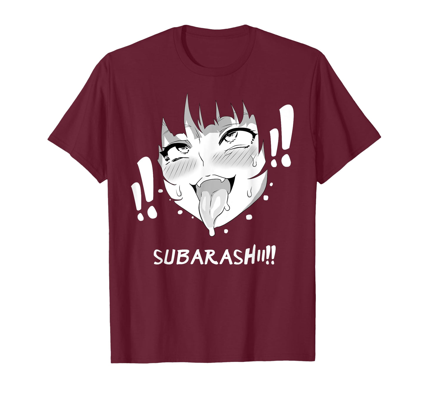 Ahegao Face Shirt Anime Manga Hentai Girl Subarashii Apparel
