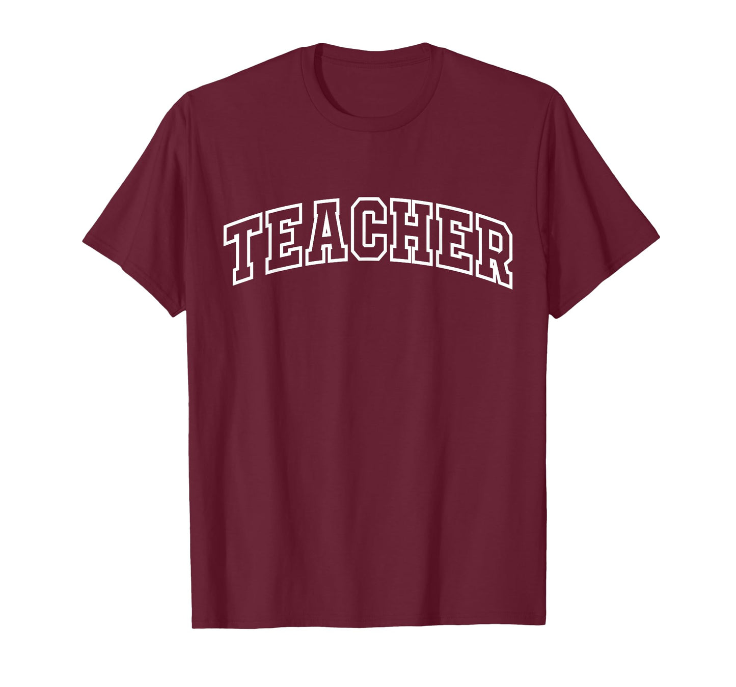 Teacher Funny Athletic Lettering Teaching Gifts Women T-Shirt