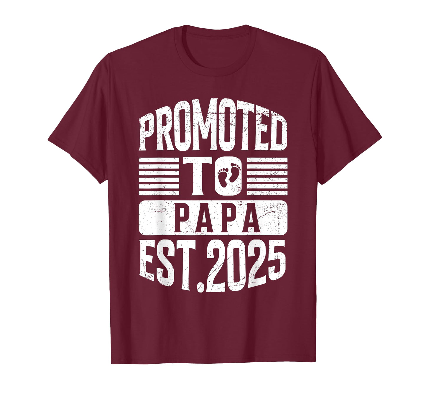 Pregnancy Announcement Promoted to Papa Est. 2025 T-Shirt